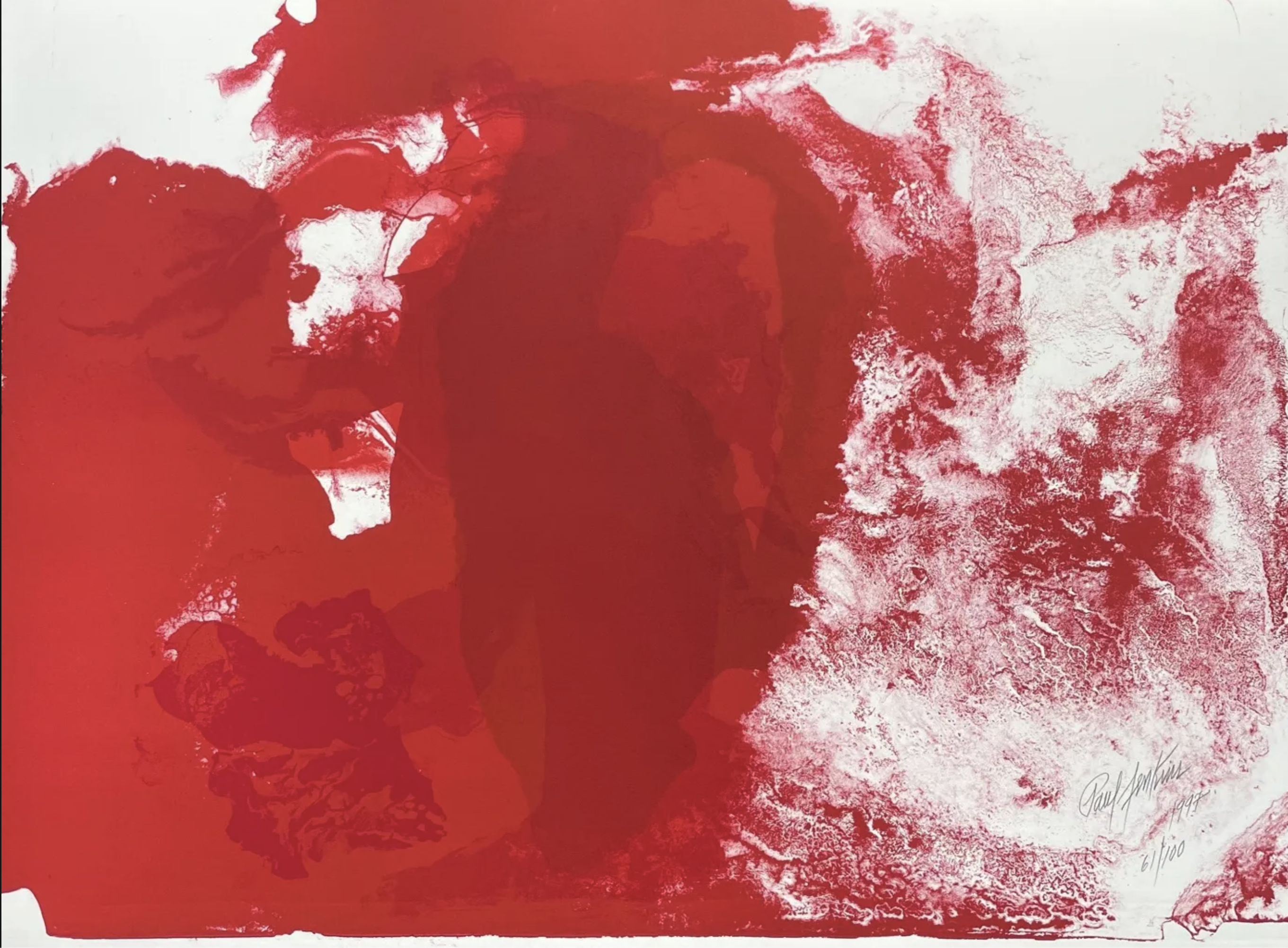 Paul Jenkins – Five Invocations III, 1997 – Lithographie