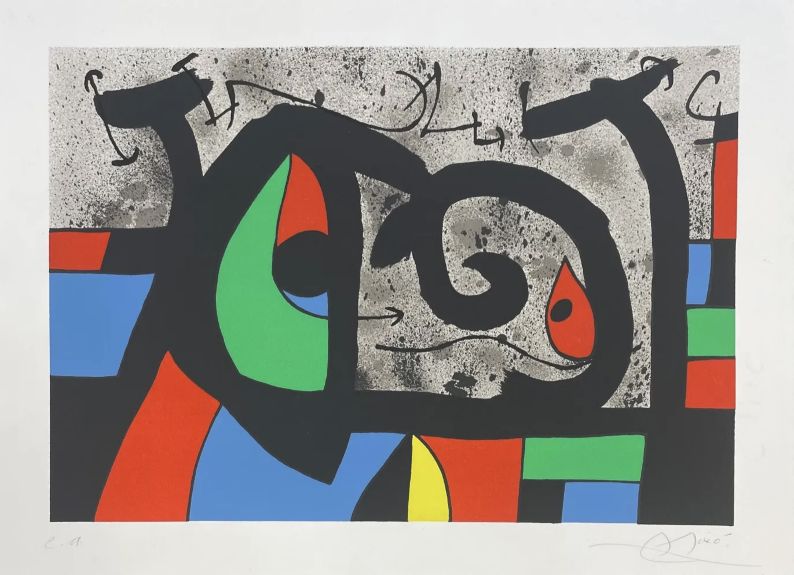 Joan Miró – Le Lezard aux Plumes D'or, 1971 – Lithographie