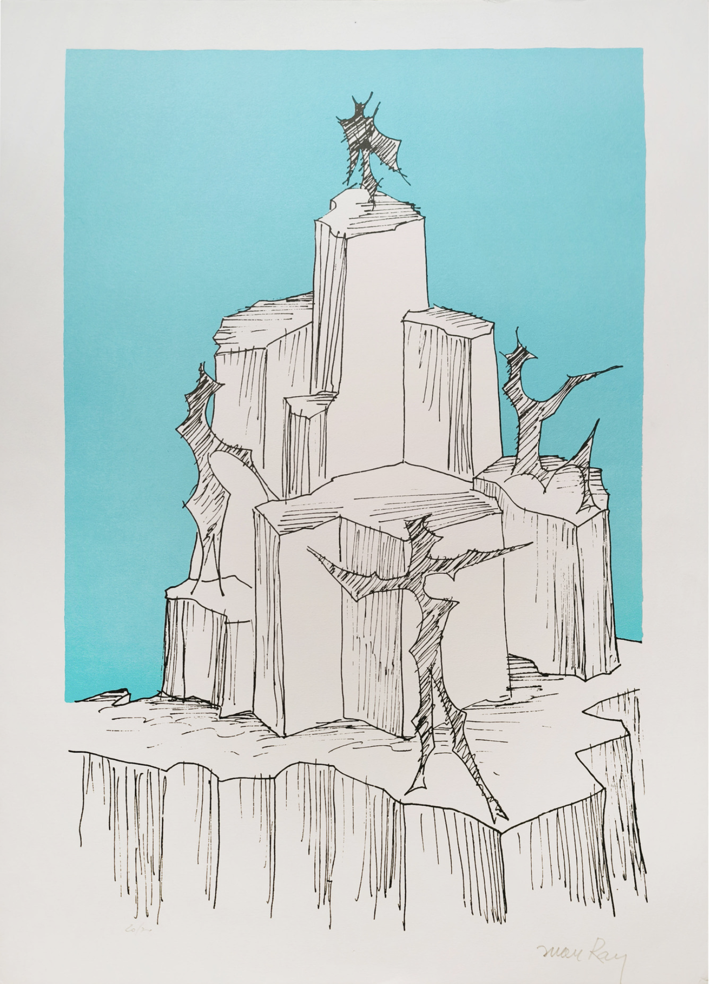 Man Ray – La Montagna di Cristallo, 1971 – Lithograph