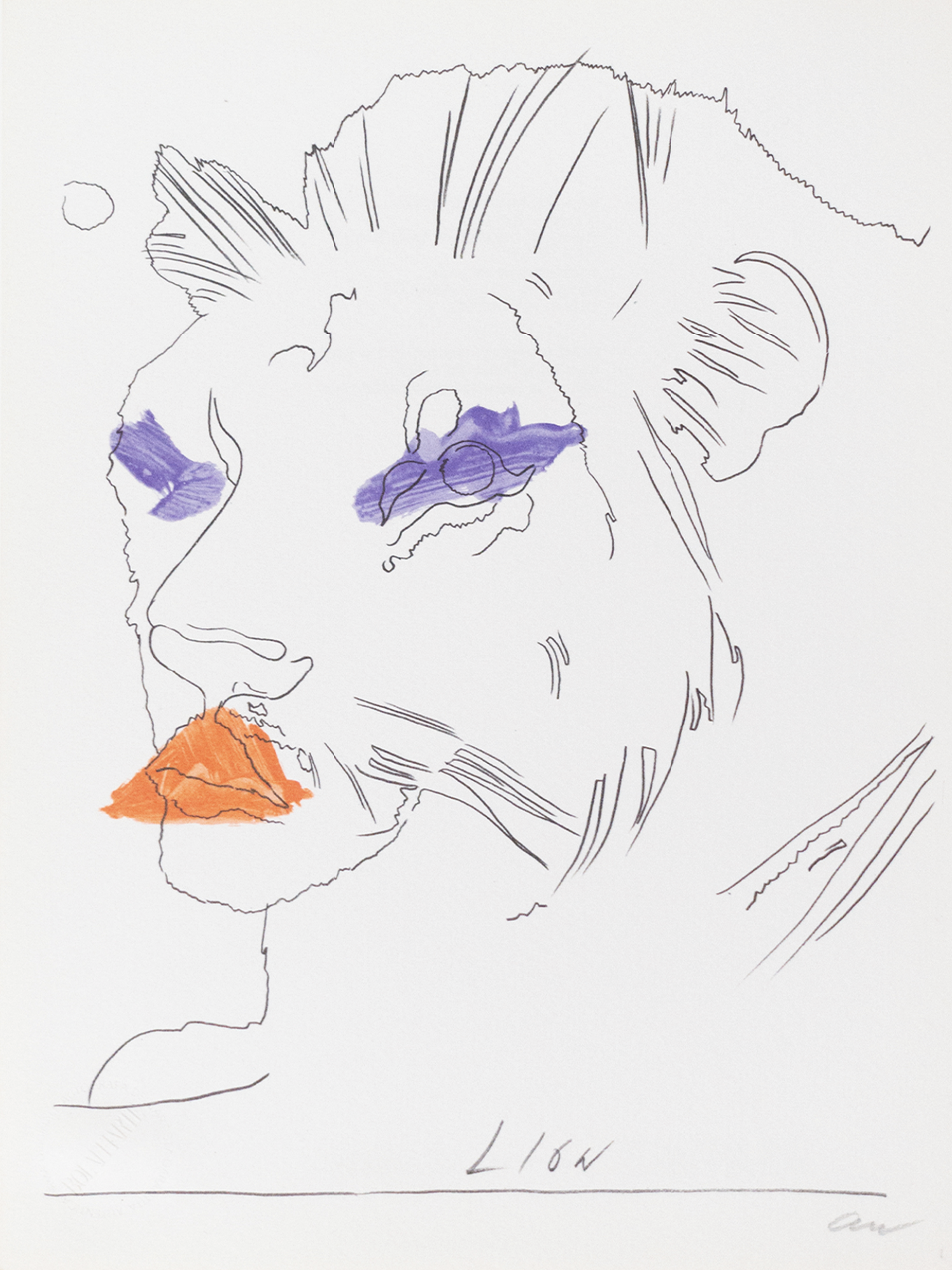 Andy Warhol – The Lyon, 1975 – Mixed Media