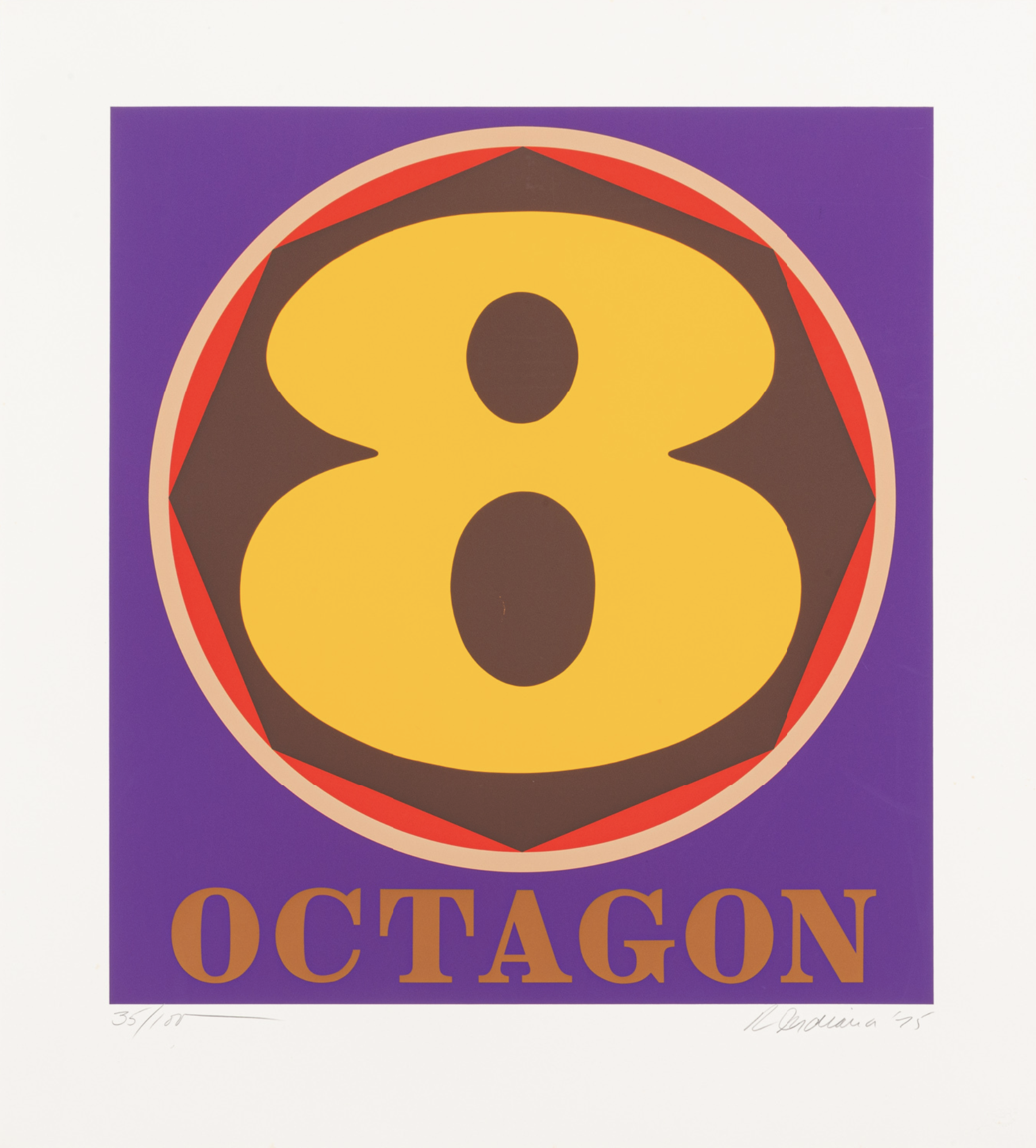Indiana, Robert | Octagon, 1975 — available on Composition Gallery