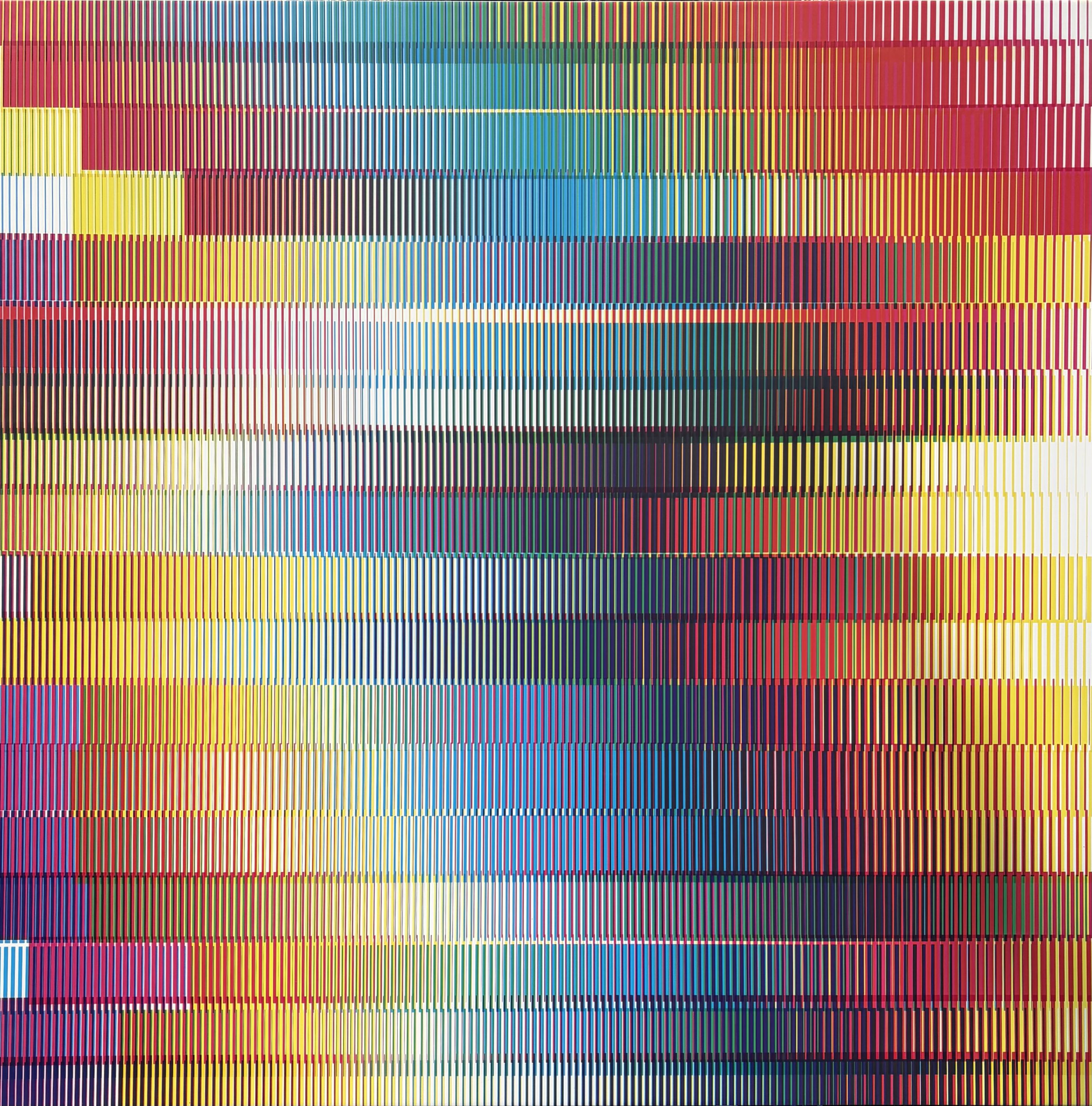 Felipe Pantone – Subtractive Variability #4, 2018 – Mixed Media