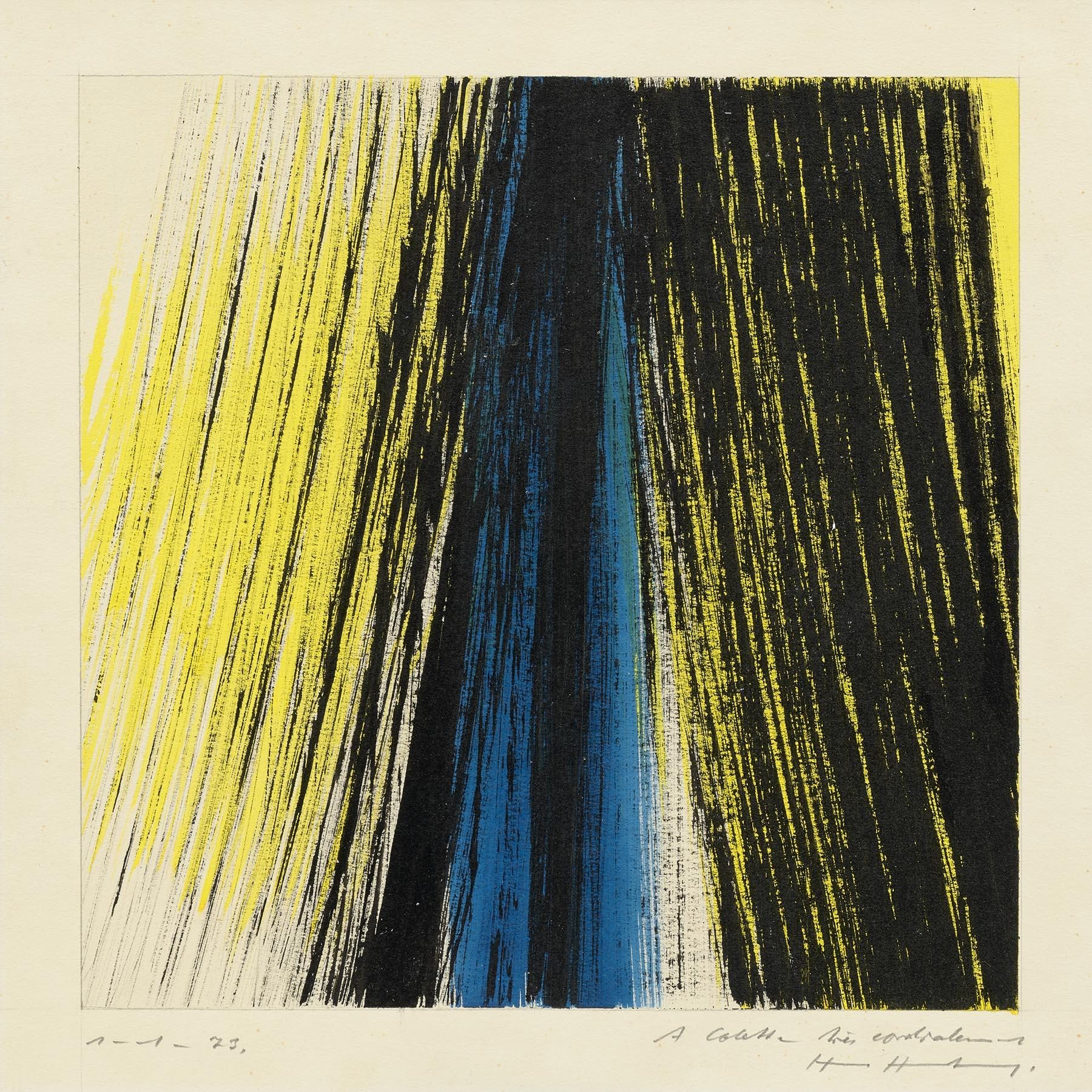 Hans Hartung – KP1972-3, 1972 – Acrylic on paper