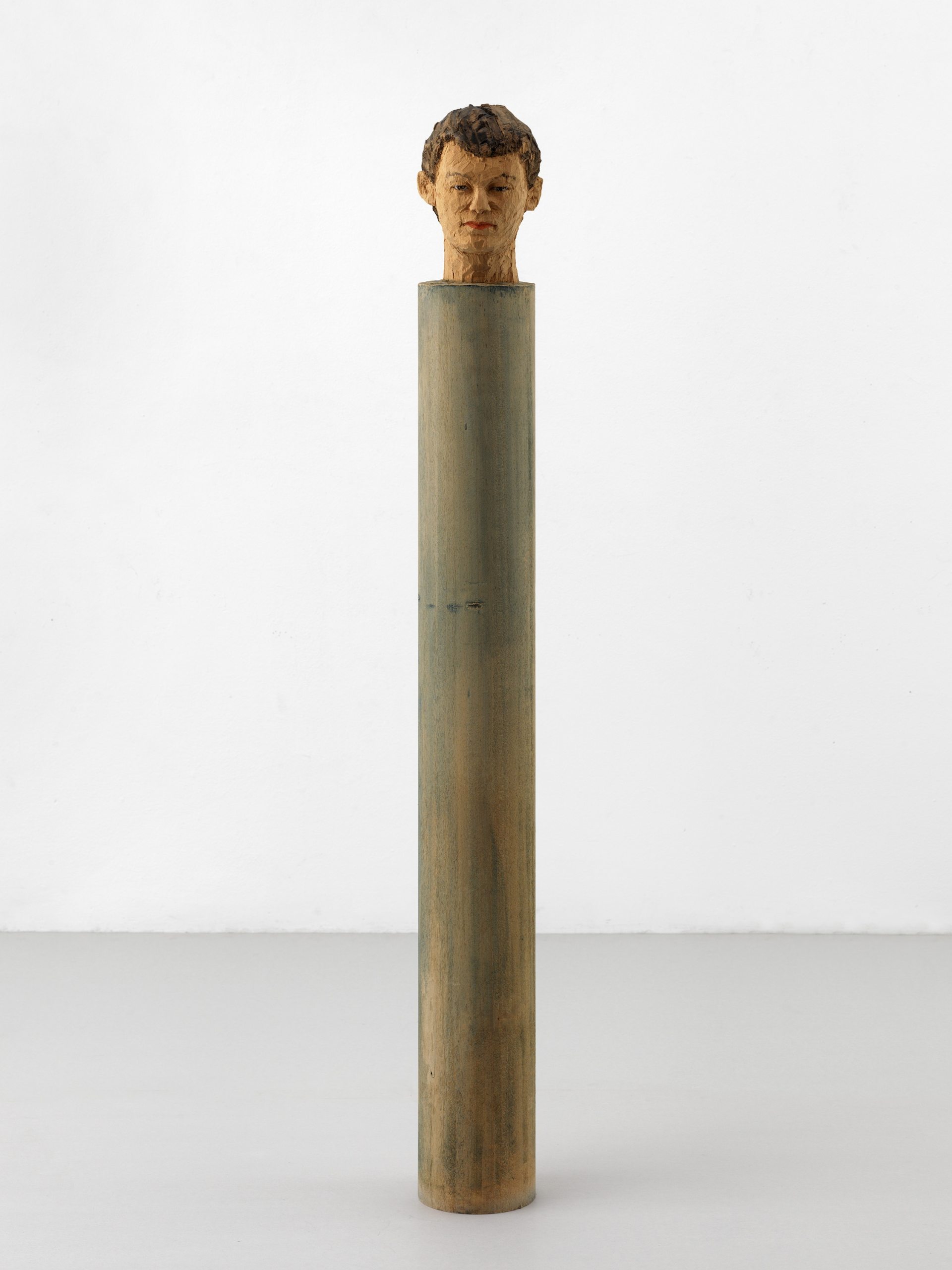 Stephan Balkenhol – Kleine Kopfsäule, 1991 – Técnica mixta