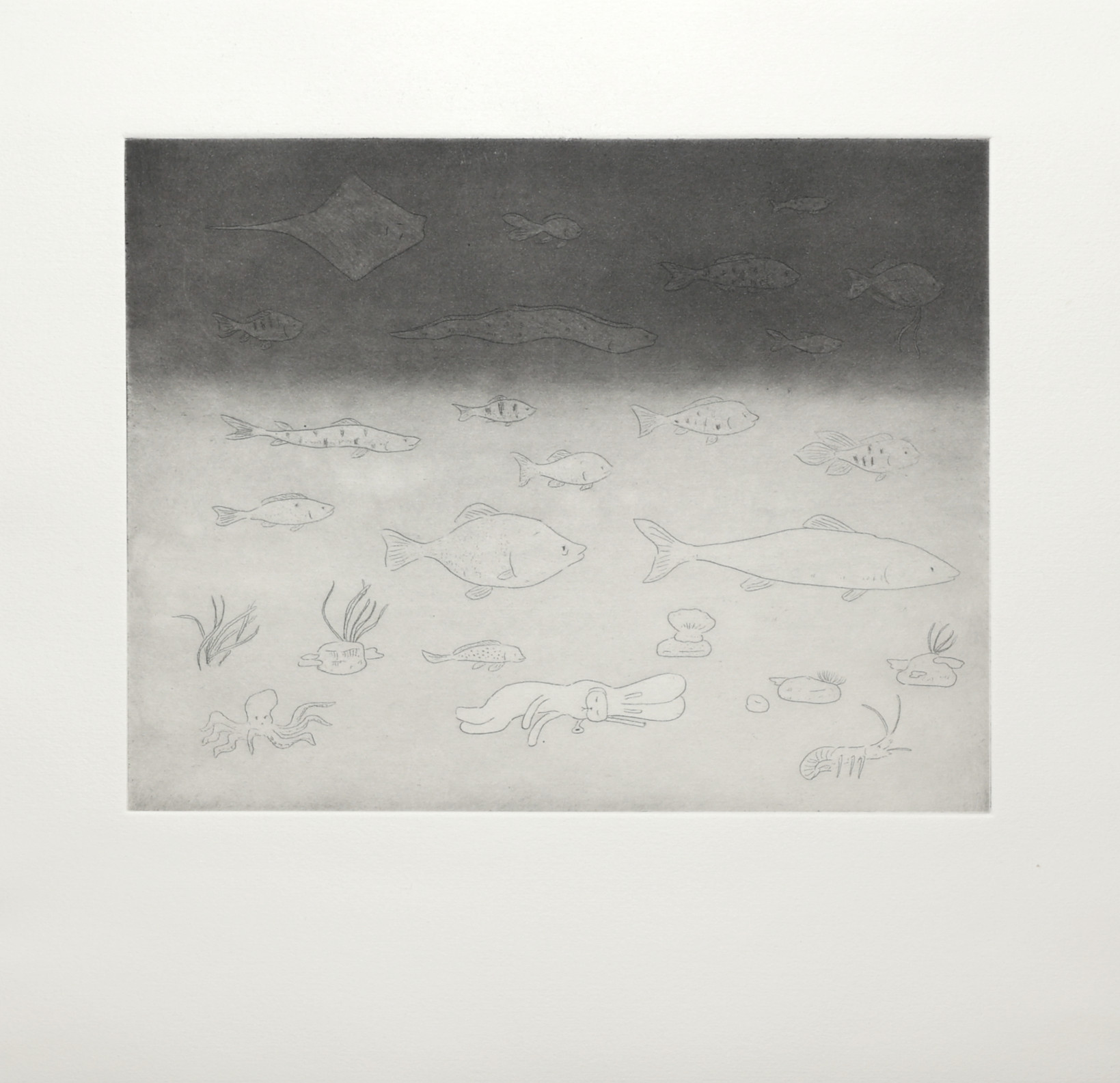 Atsushi Kaga – At the bottom of the sea, 2026 – Etching