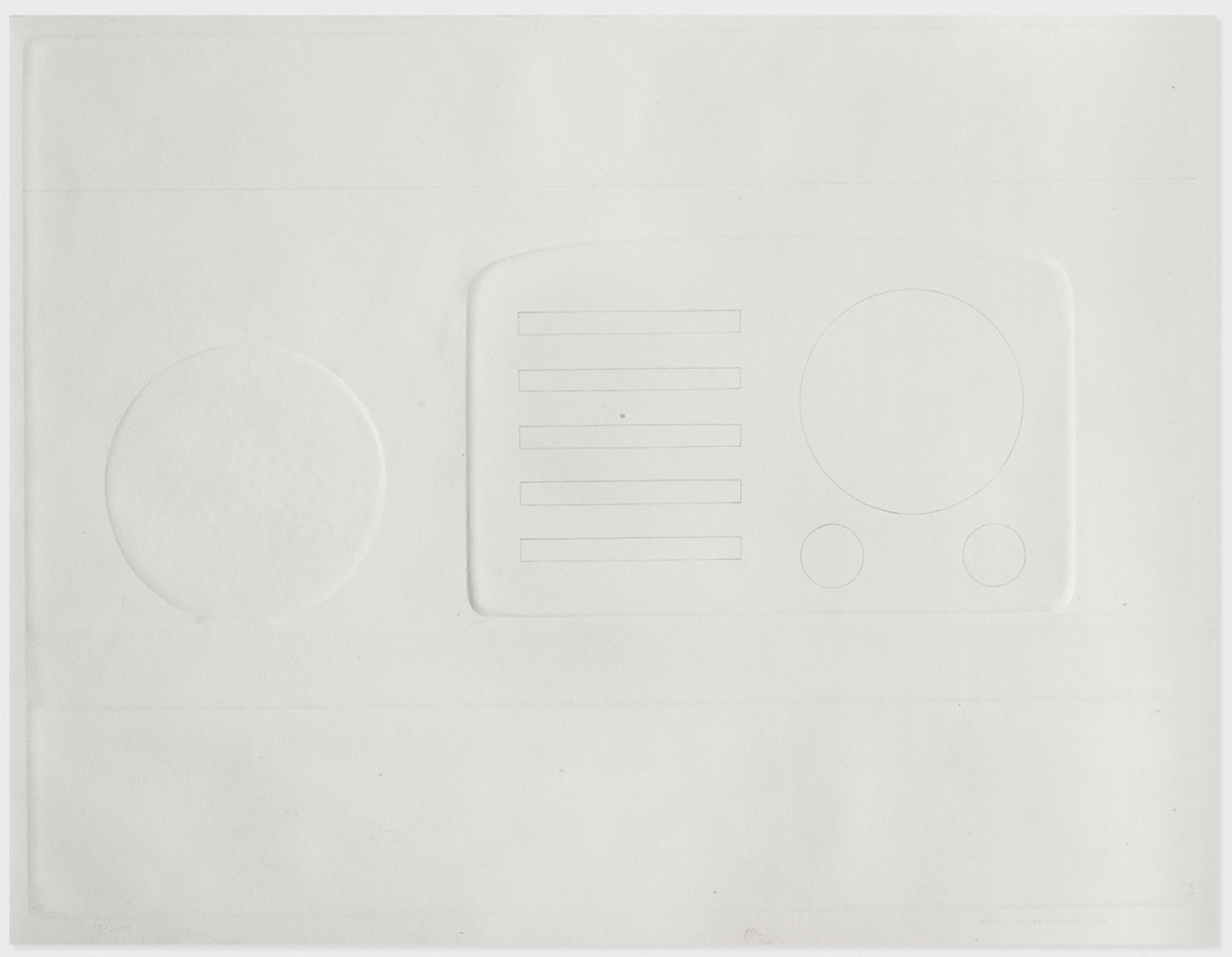 Tom Wesselmann – Still Life with Radio, 1965 – Repujado