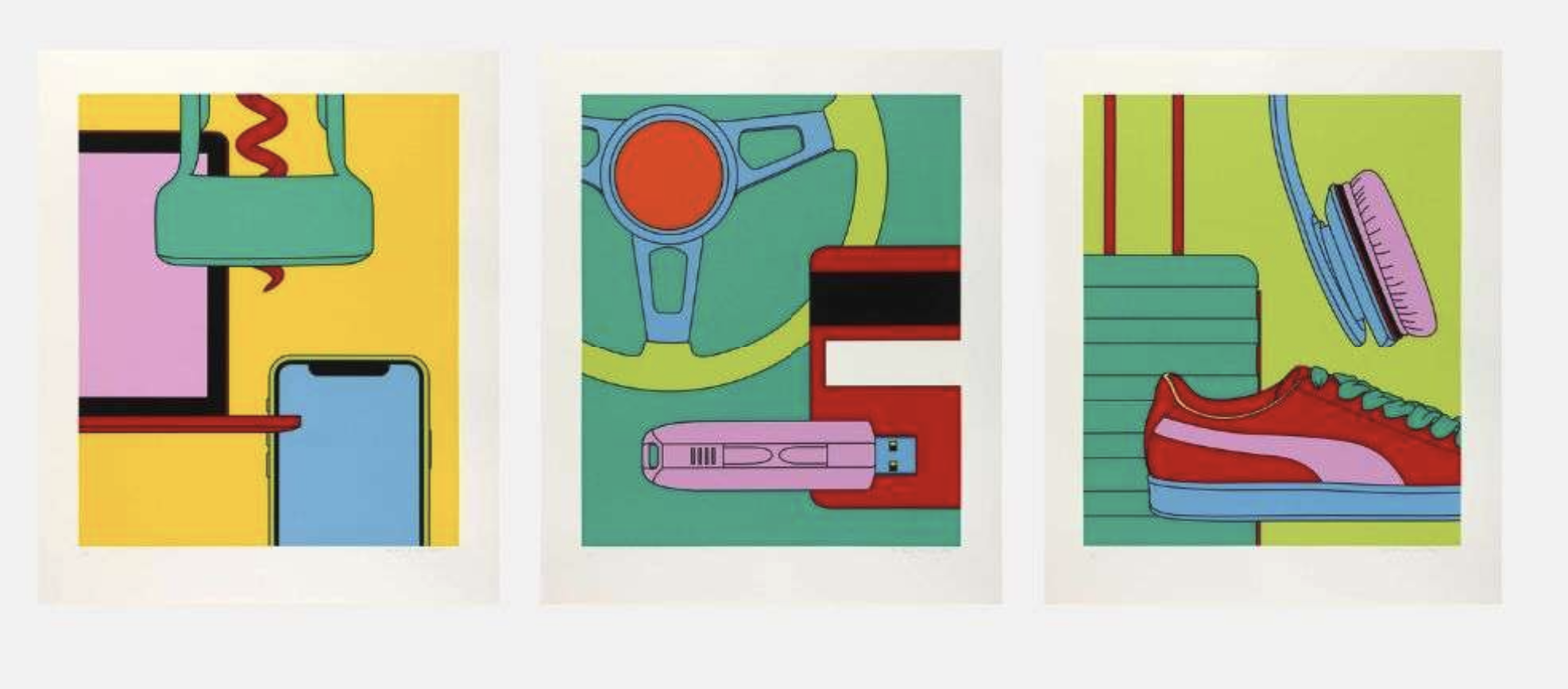Michael Craig-Martin – Intimate Relations II, 2021 – Screen-print