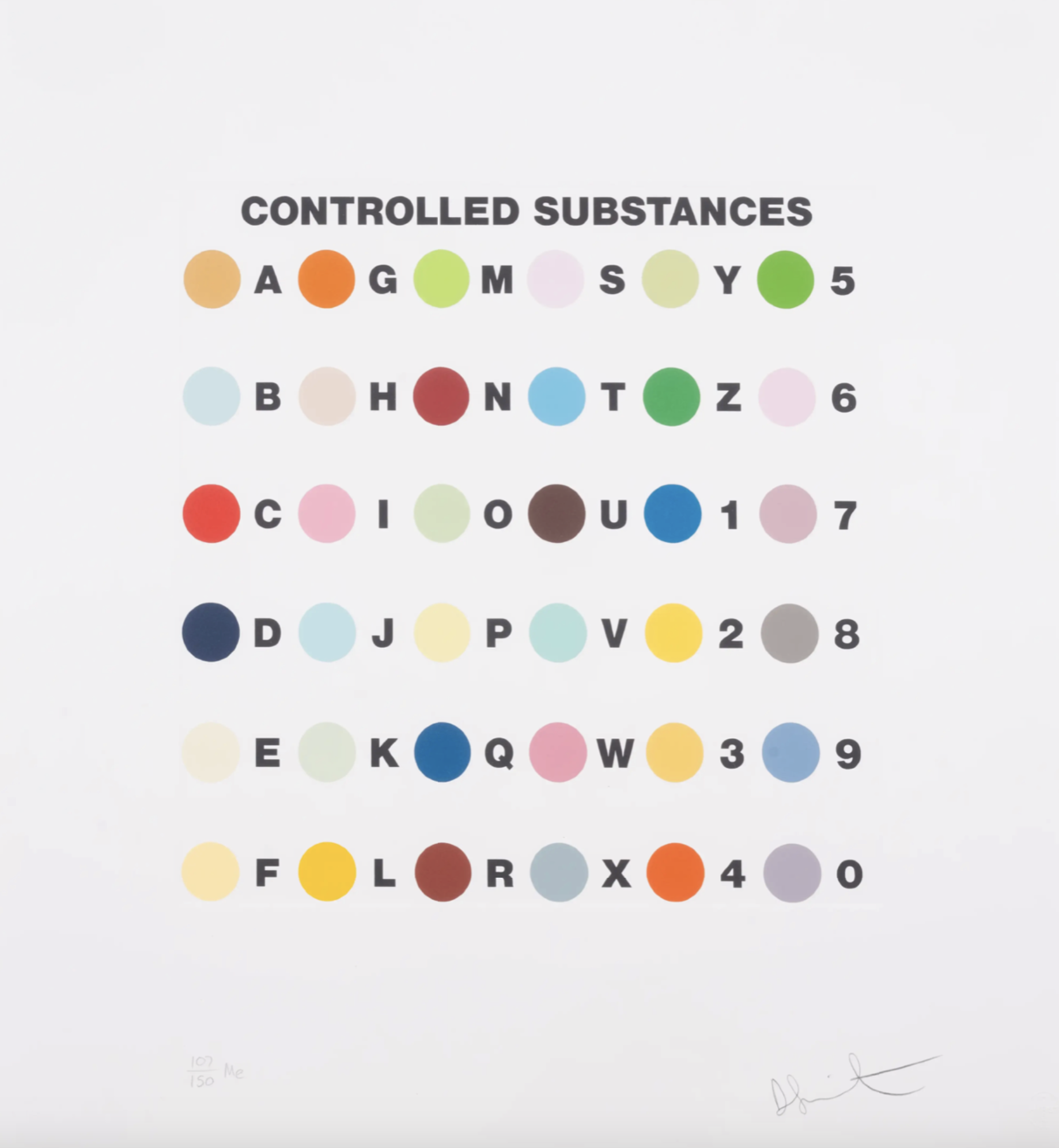 Damien Hirst – Controlled Substances Key Spot, 2011 – Siebdruck