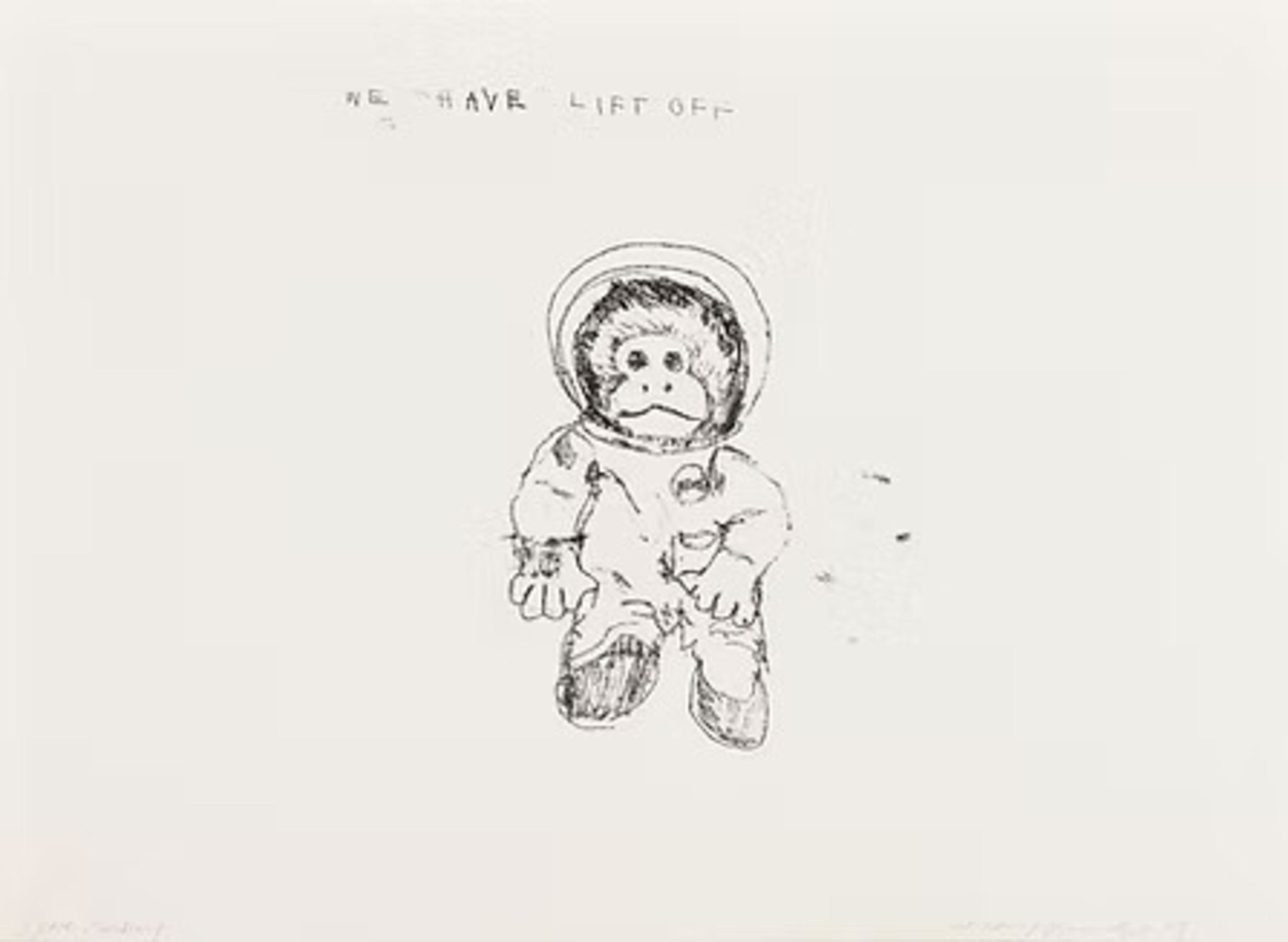 Tracey Emin – Space Monkey, 2009 – Mixed média
