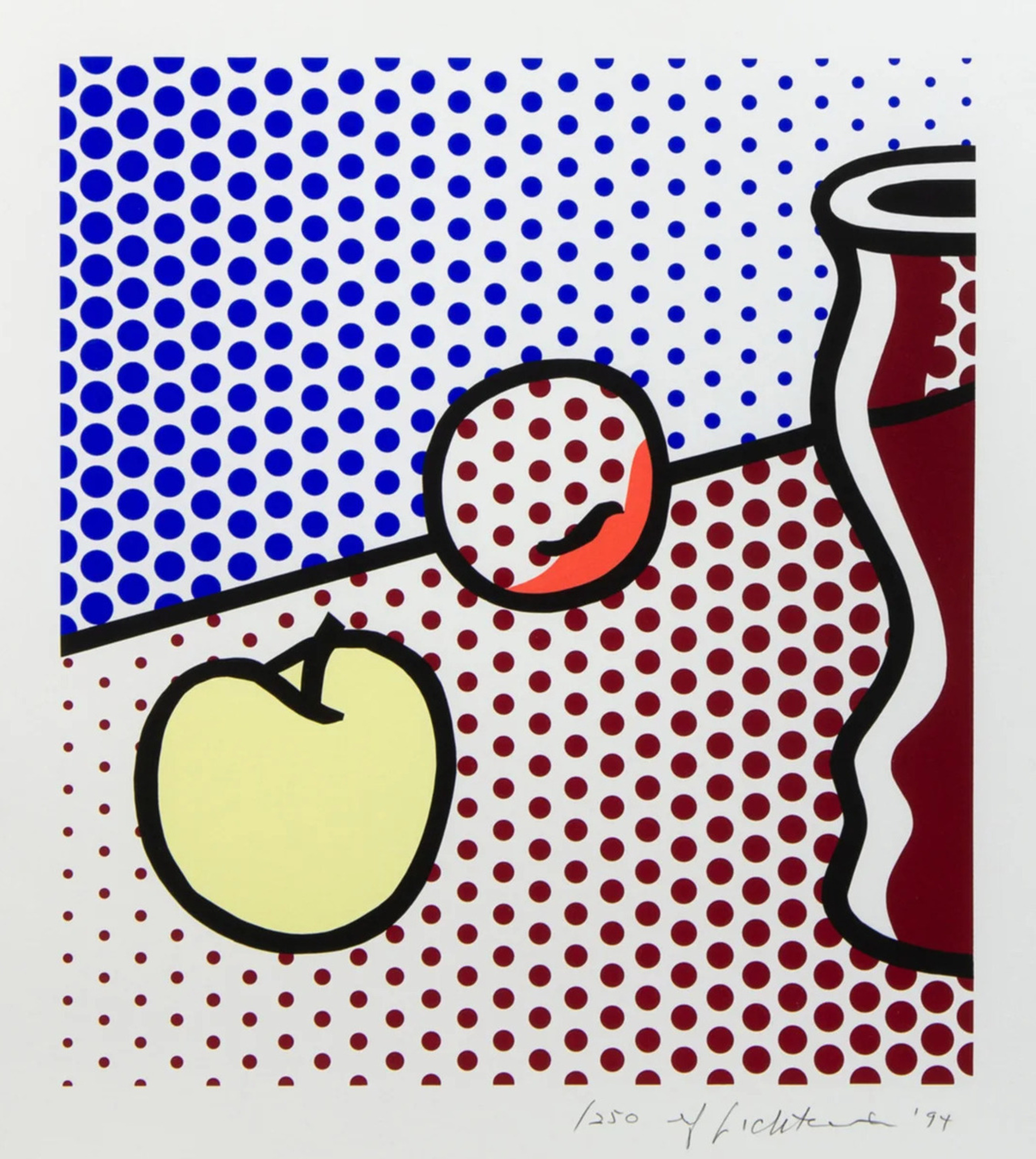 Lichtenstein, Roy | Still Life with Red Jar, 1994 — available on Composition Gallery