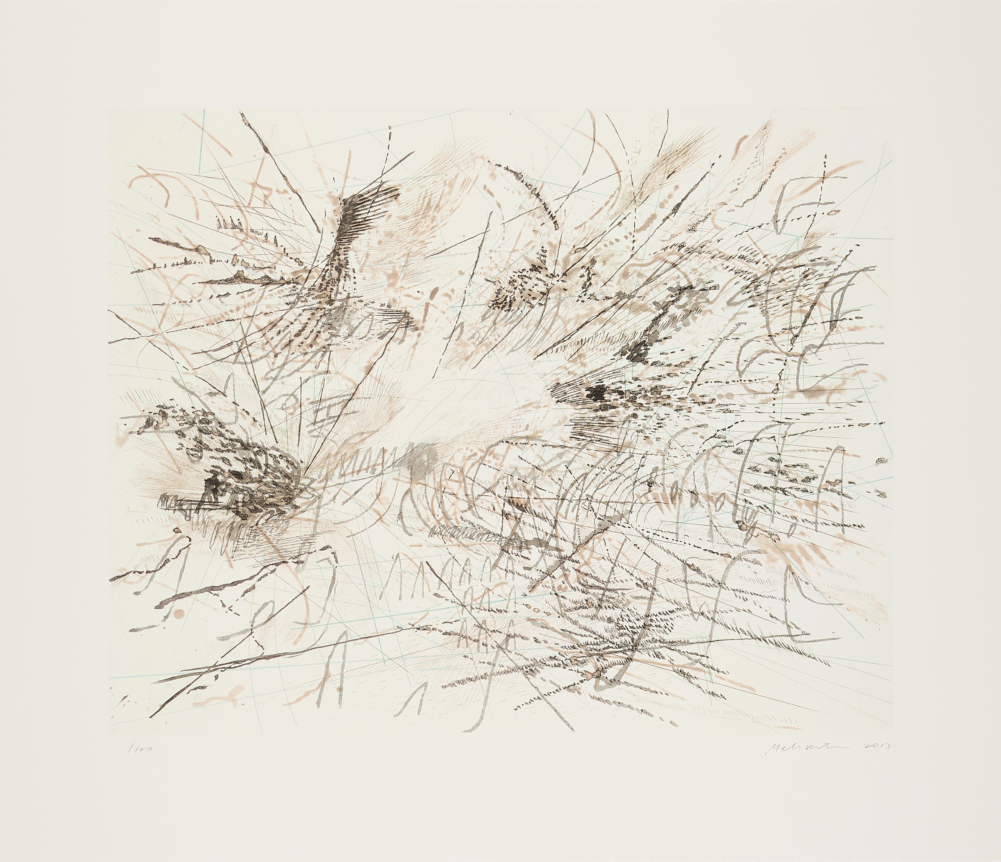 Julie Mehretu – Untitled (Pulse), 2013 – Litografía