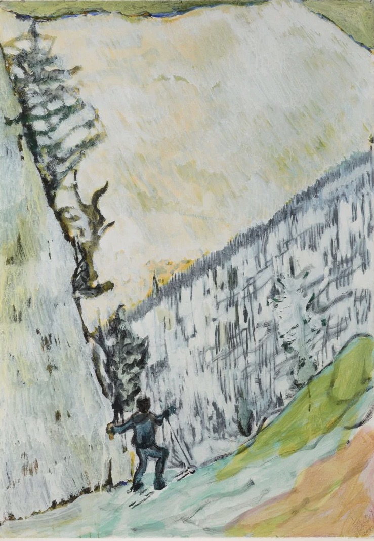 Peter Doig – D1-2 Couloir 2 (from Zermatt), 2022 – Giclée-Druck