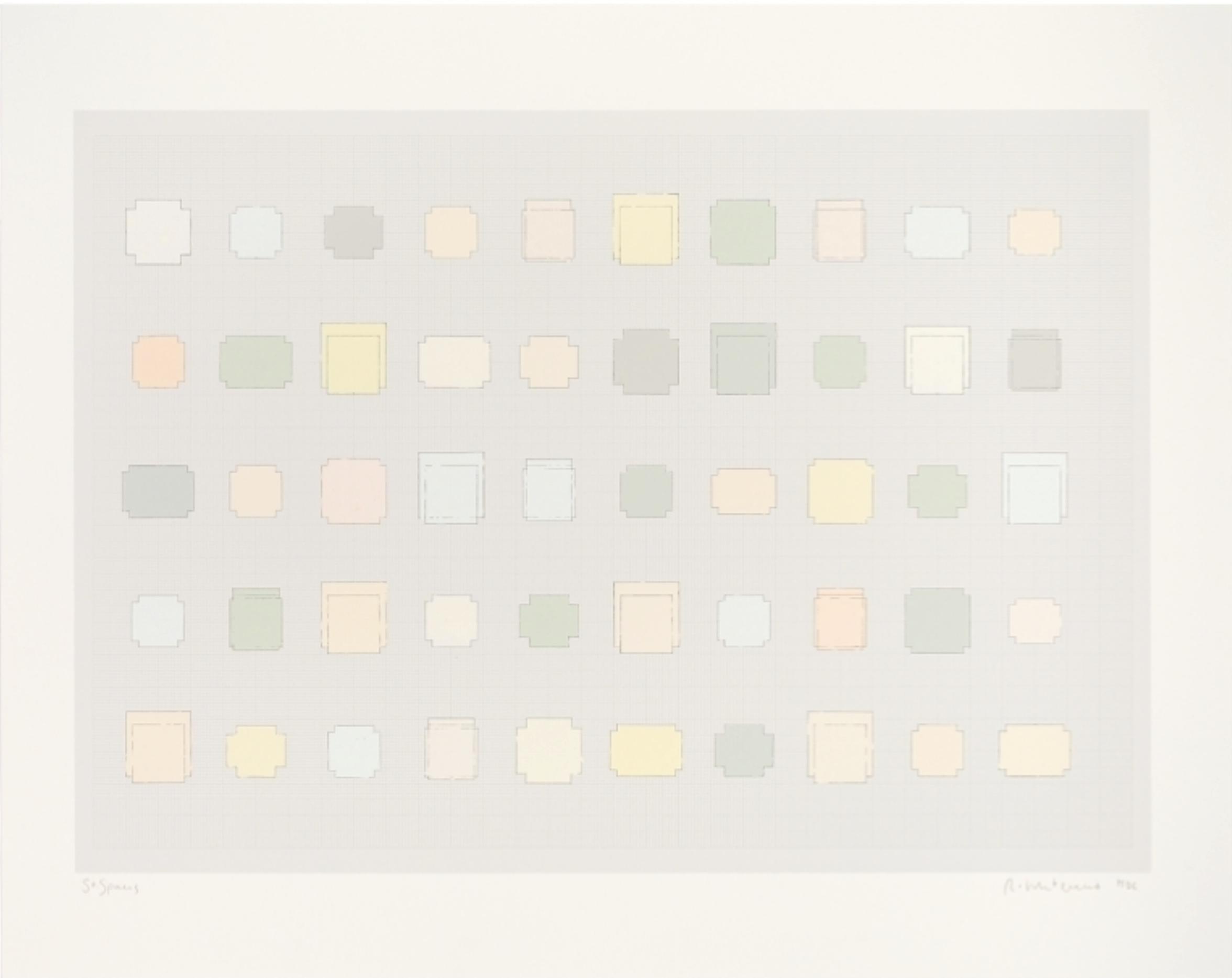 Whiteread, Rachel | 50 Spaces, 2021 — available on Composition Gallery