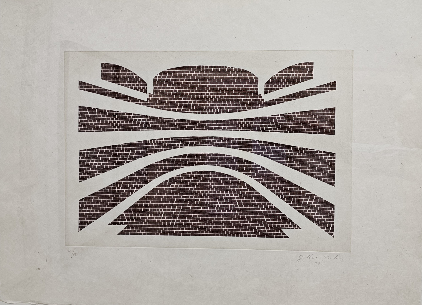 Guillermo Kuitca – Cuarta pared, 1997 – Mixed média