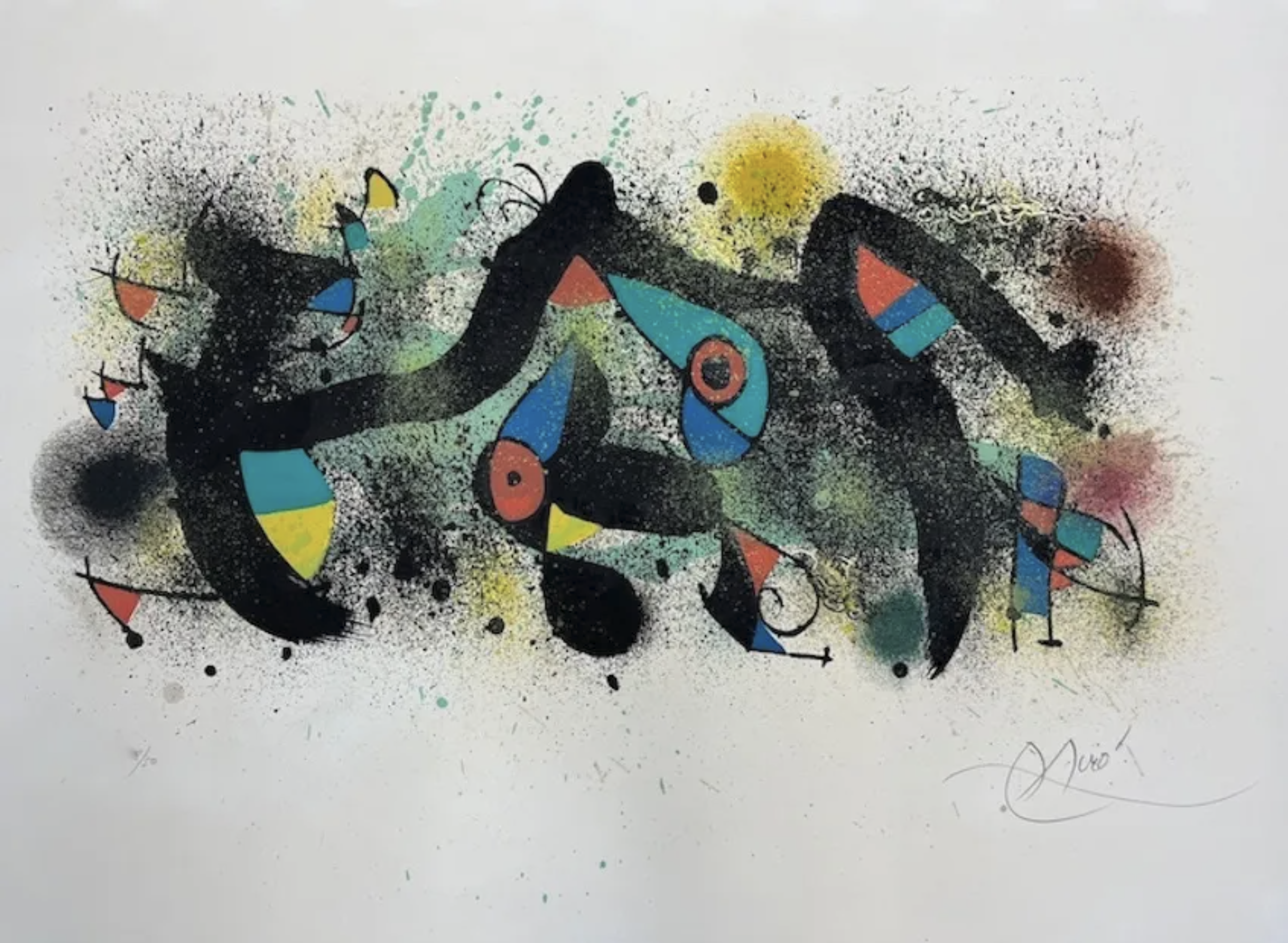Joan Miró – Cerámicas de Miró y Artigas, 1974 – Litografía