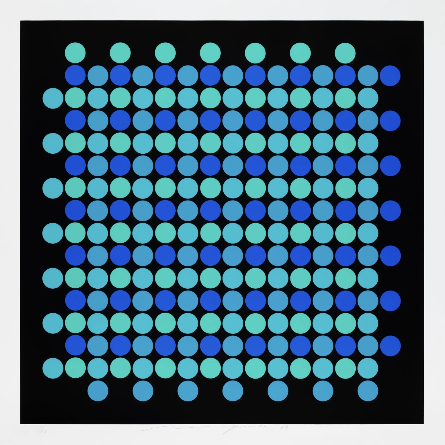 Almir Mavignier – Untiteld from 9x5 Konkret Portfolio, 1979 – Zeefdruk