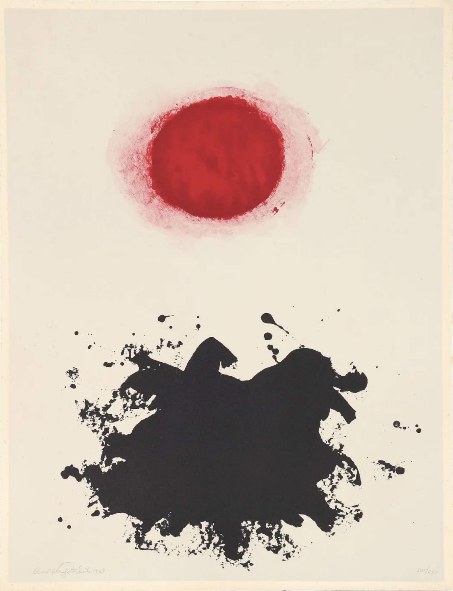 Adolph Gottlieb – Untitled (from the Flight portfolio), 1971 – Litografía