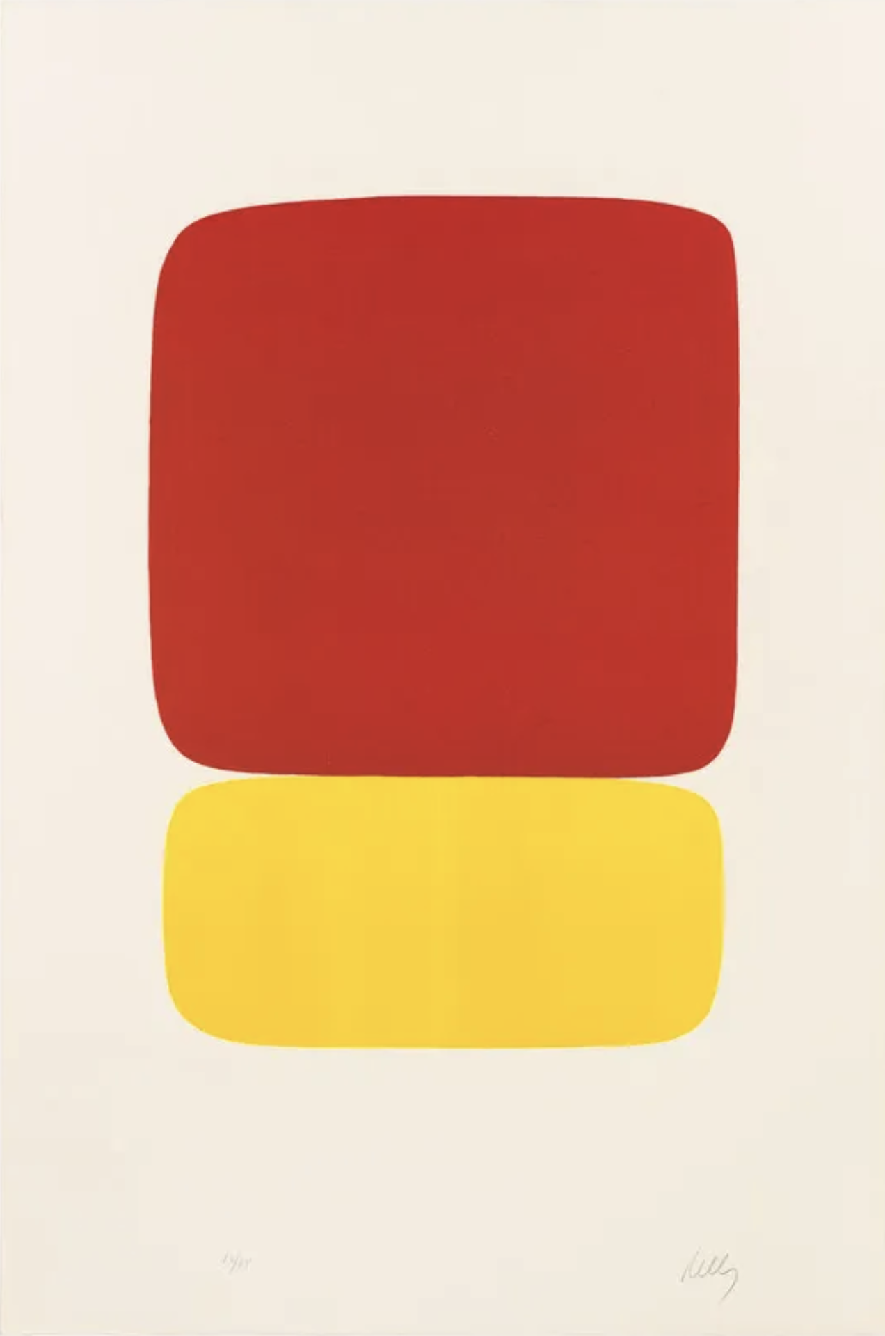 Kelly, Ellsworth | Red Over Yellow, 1964-1965 — available on Composition Gallery