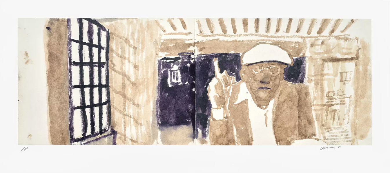 David Hockney – Self Portrait in My Living Room, 2021 – Inkjet print