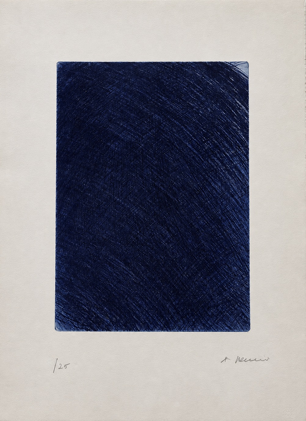 Arnulf Rainer – Blue Hour, 2017 – Gravure