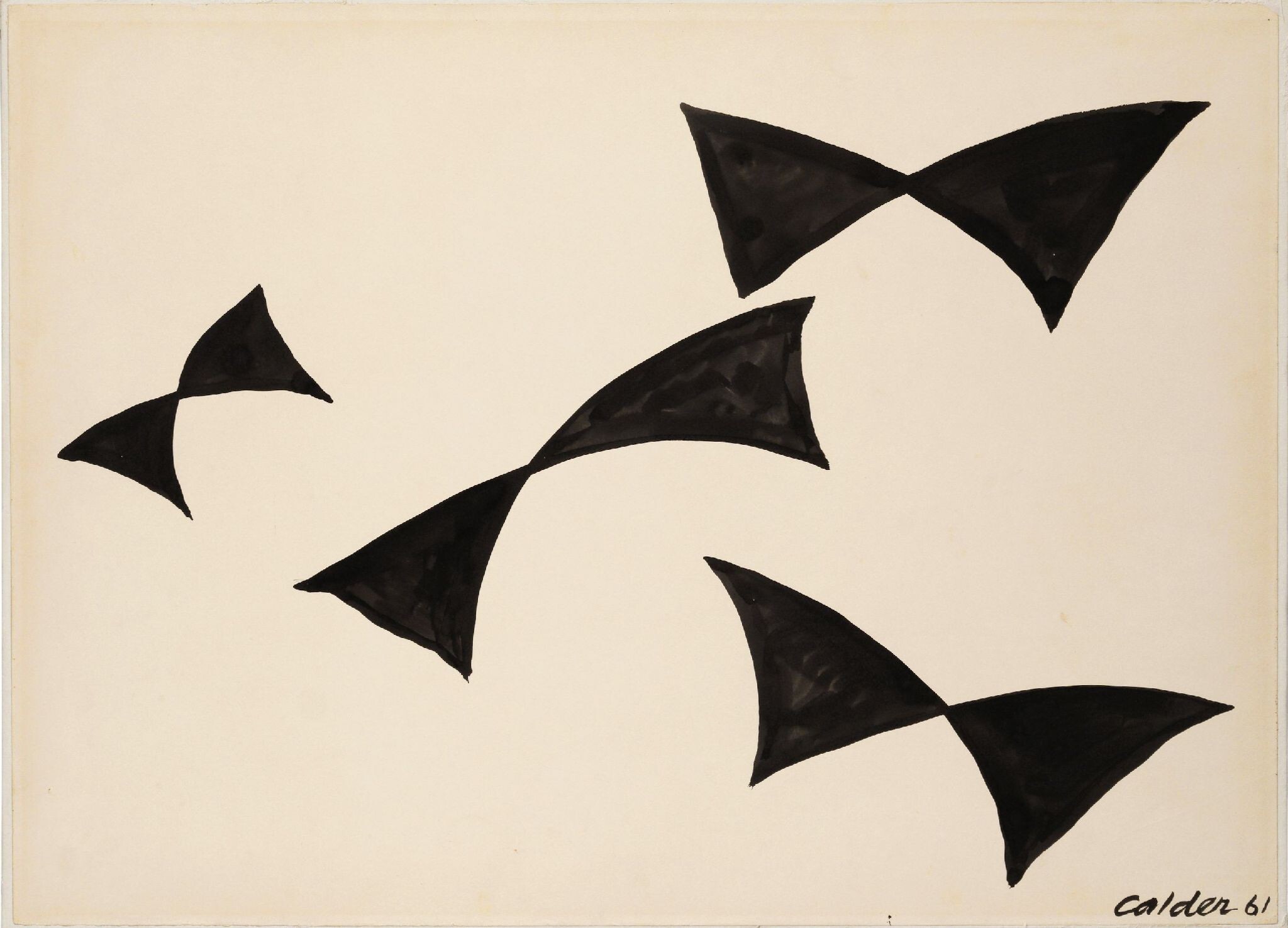 Alexander Calder – Untitled, circa 1961 – Ink