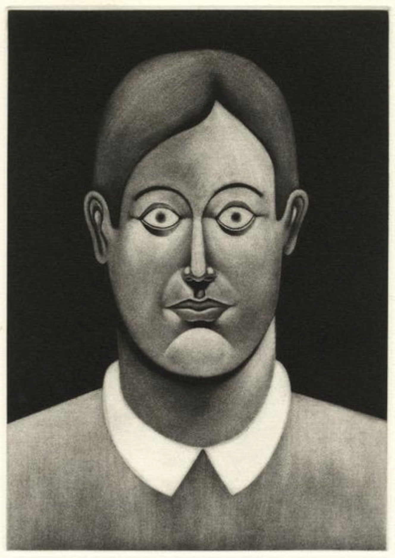 Nicolas Party – Portrait, 2016 – Mezzotint