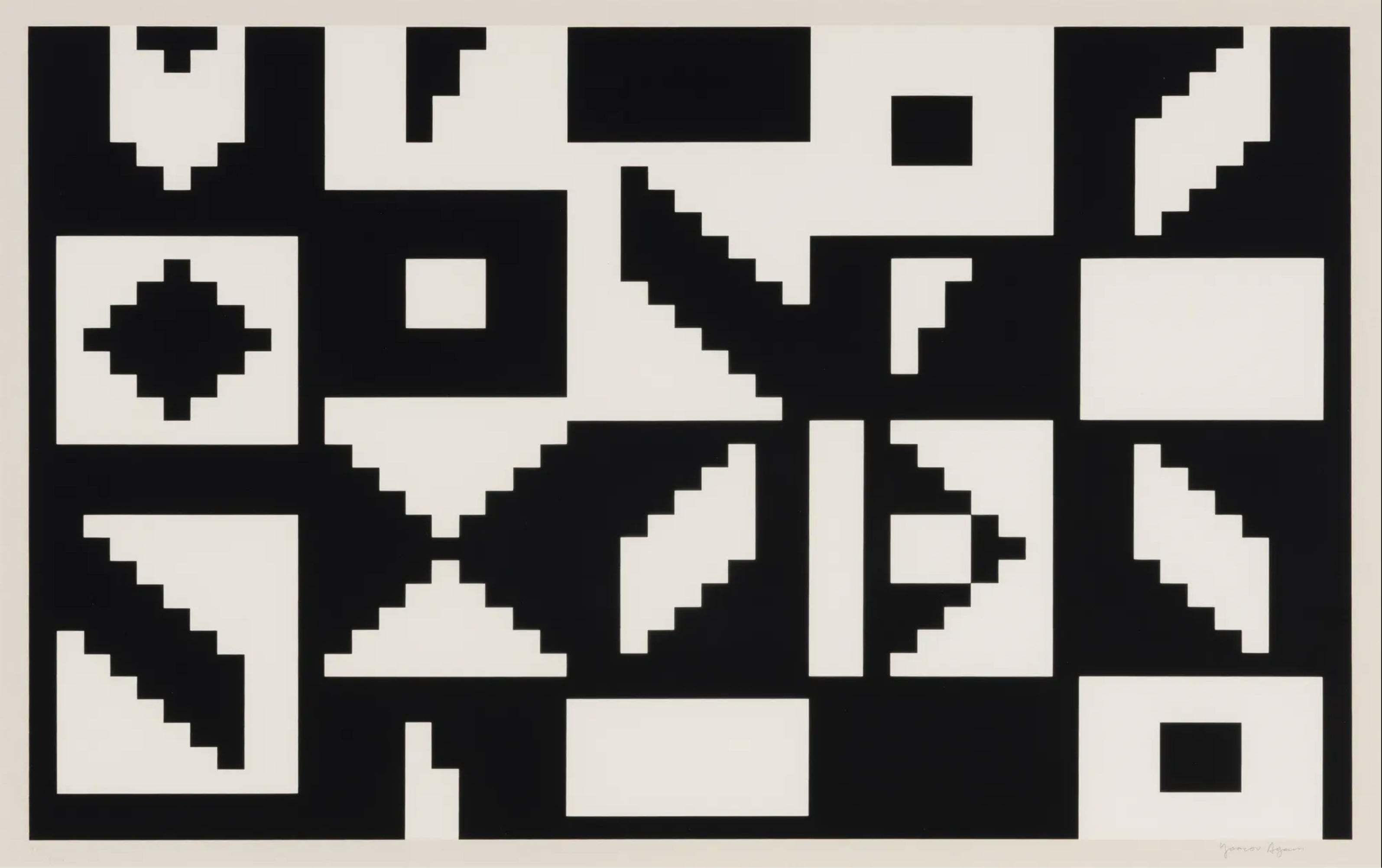 Yaacov Agam – Colors of Love, ca. 1970 – Siebdruck