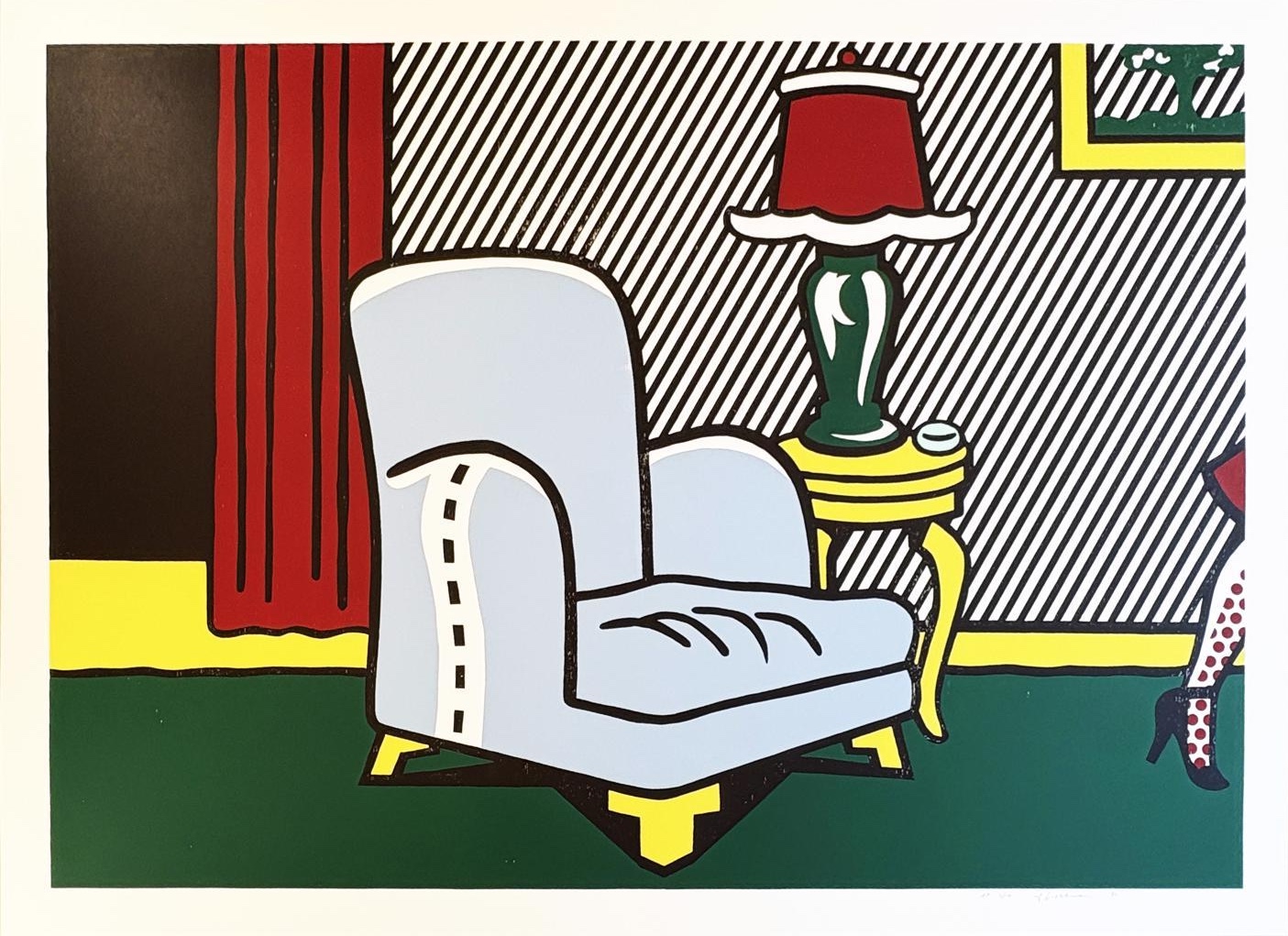 Roy Lichtenstein – La Sortie from the Interior Series, 1990 – Xylographie