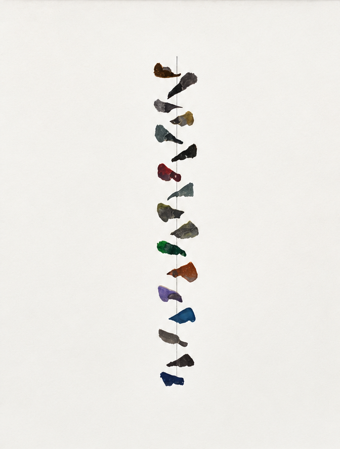 Richard Tuttle – Gouache for Yvon Lambert, 1973 – Gouache