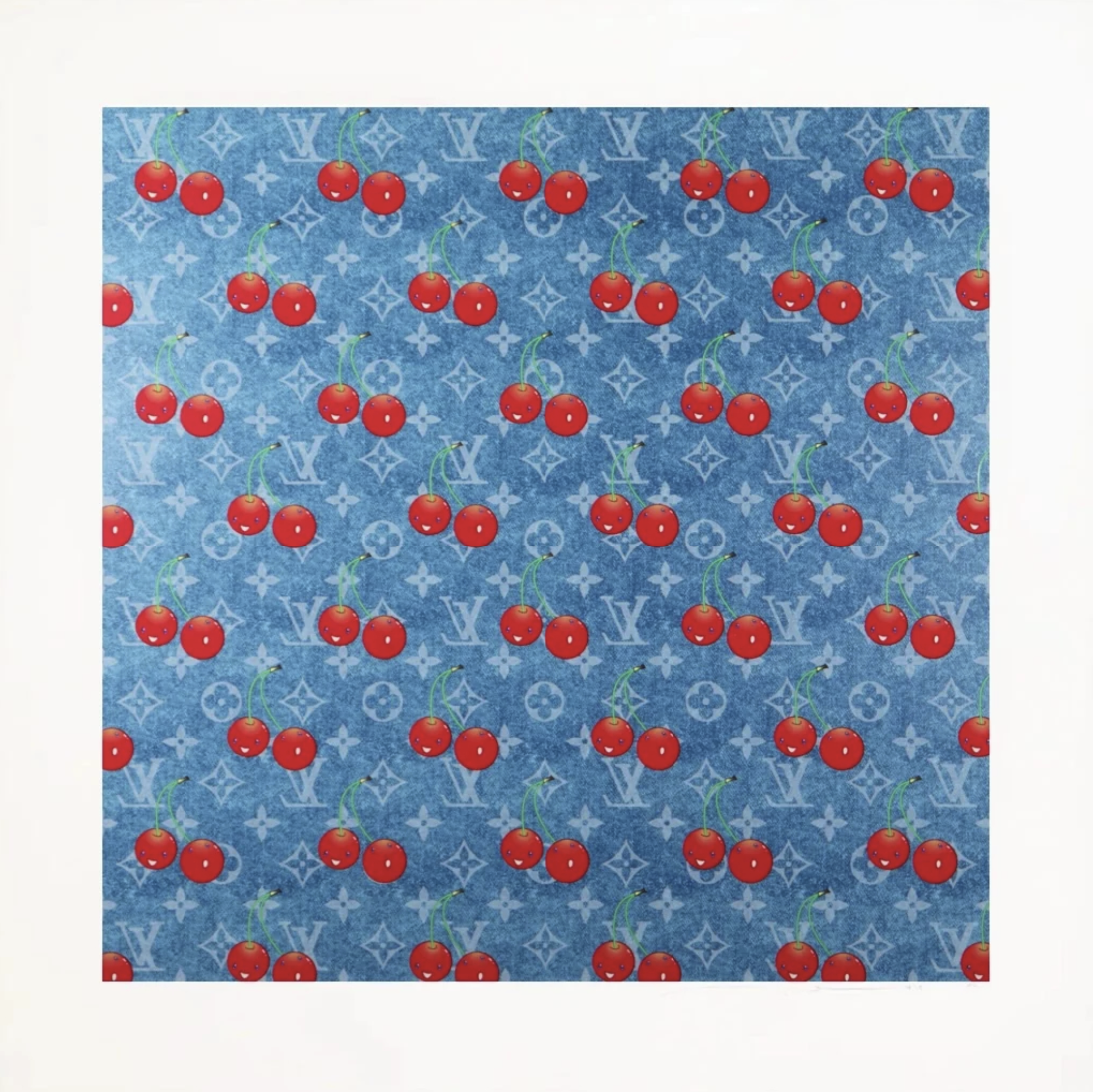 Takashi Murakami – Louis Vuitton Cherry Jeans, 2025 – Siebdruck
