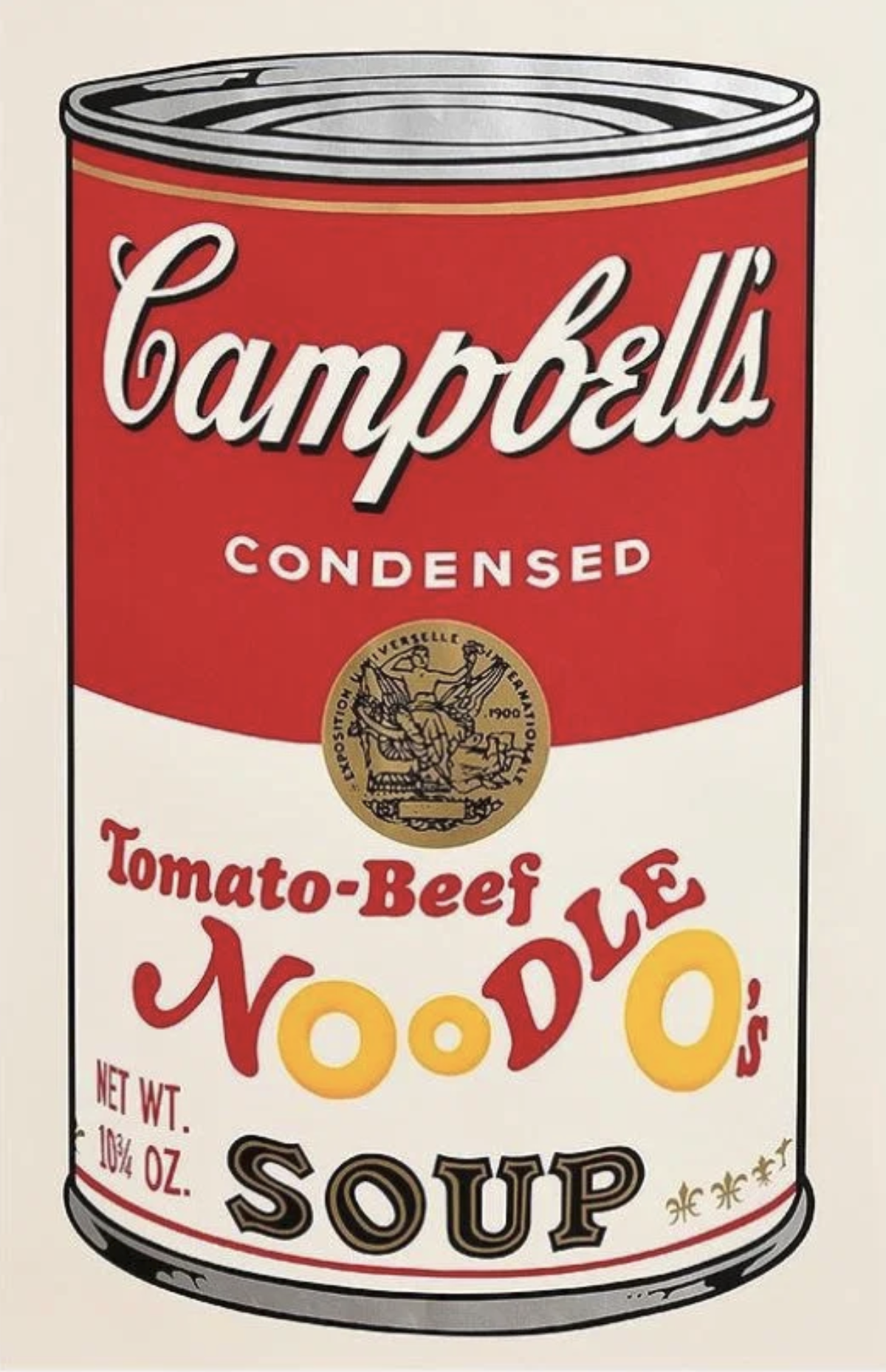 Andy Warhol – Tomato-Beef Noodle O's Soup (F. & S. II.61) (from Campbell’s Soup II), 1969 – Screen-print