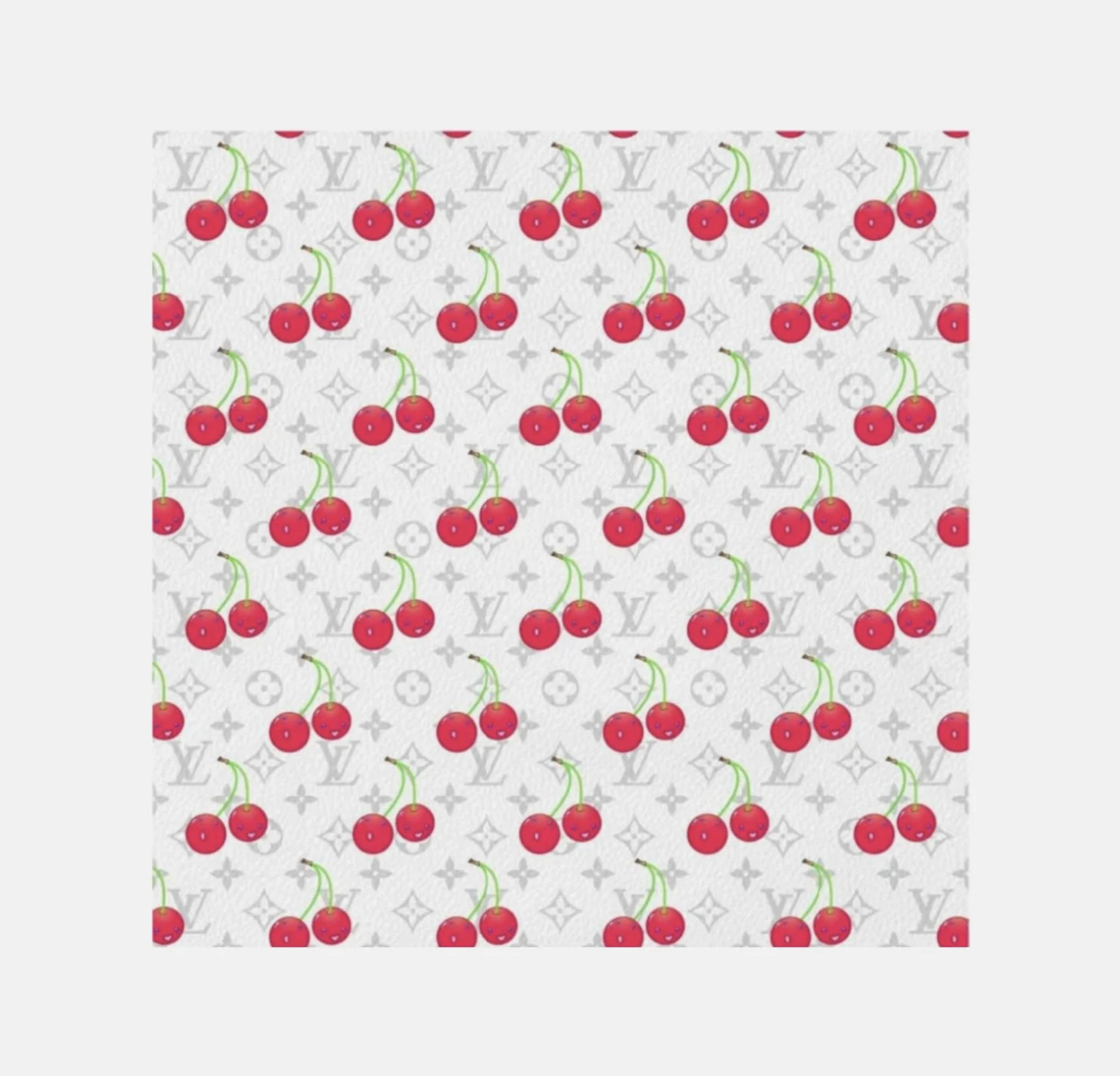 Takashi Murakami – Louis Vuitton Cherry White Leather, 2025 – Siebdruck