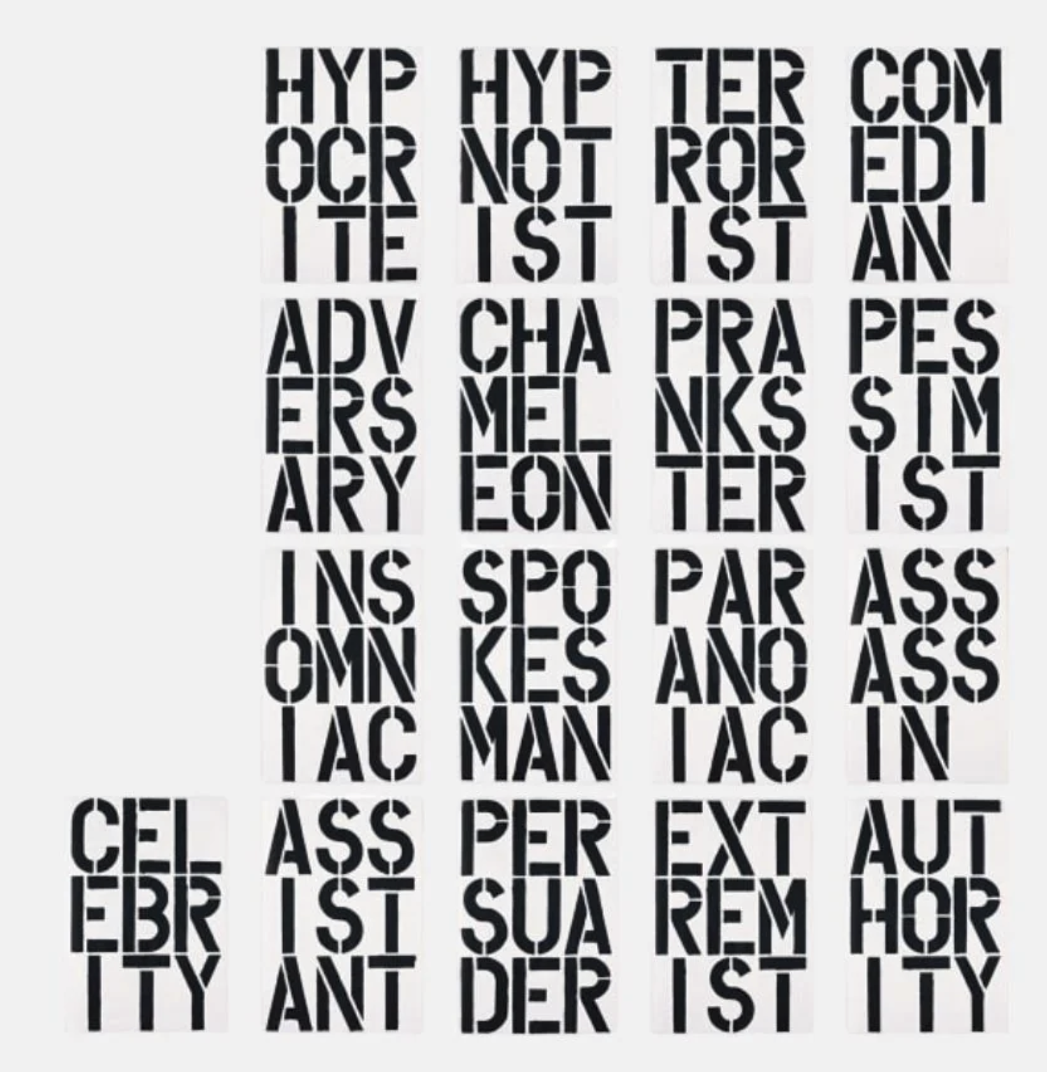 Christopher Wool – Black Book, 1989 – Litografía