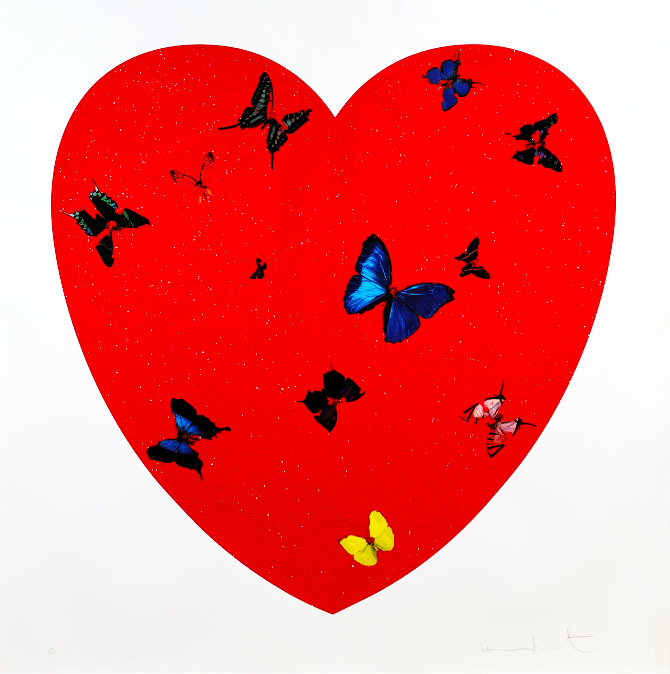 Damien Hirst – All You Need Is Love Love Love, 2010 – Sérigraphie (Screen-print)