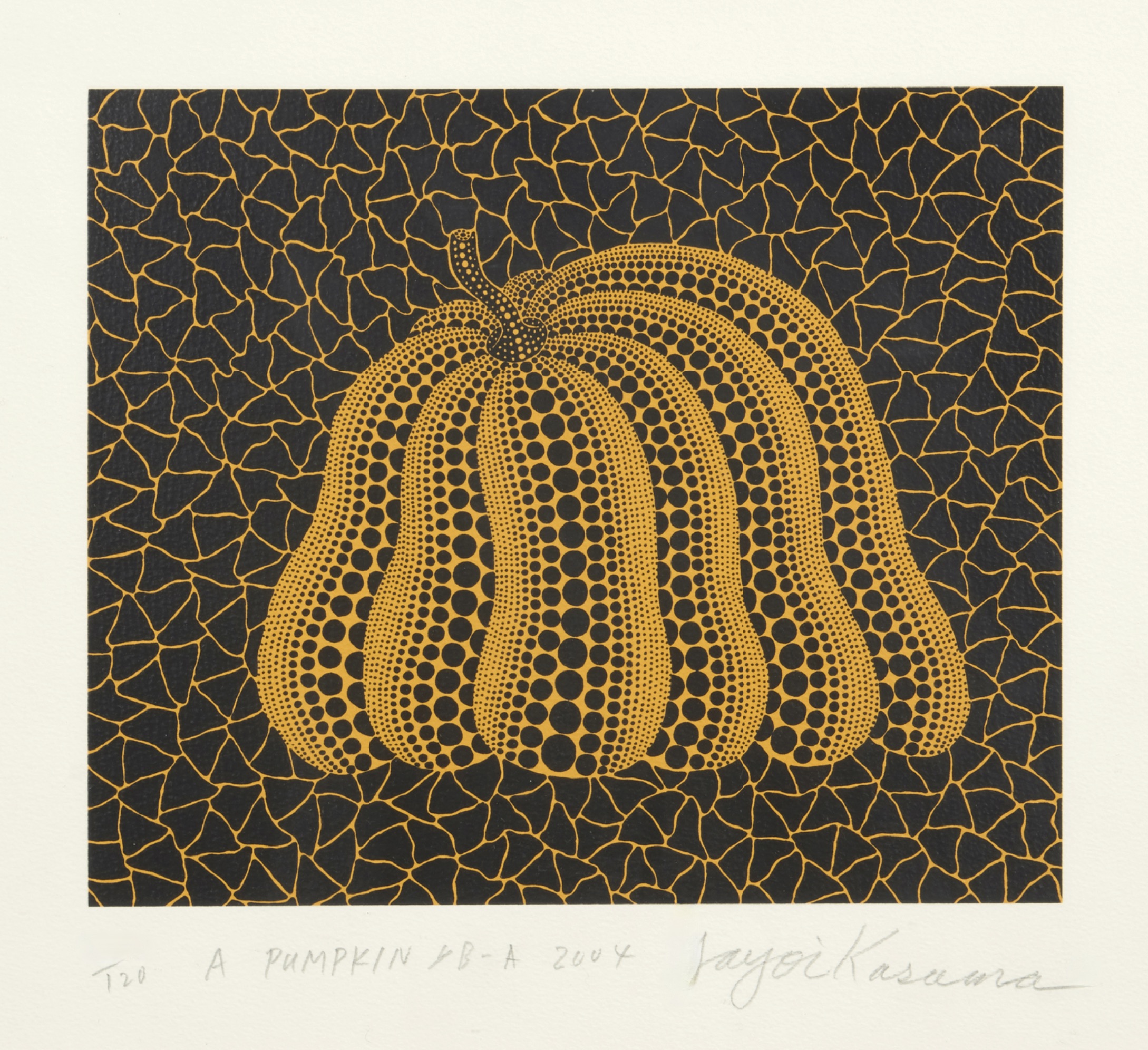 Yayoi Kusama – A Pumpkin YB-A (Kusama 325), 2004 – Sérigraphie (Screen-print)