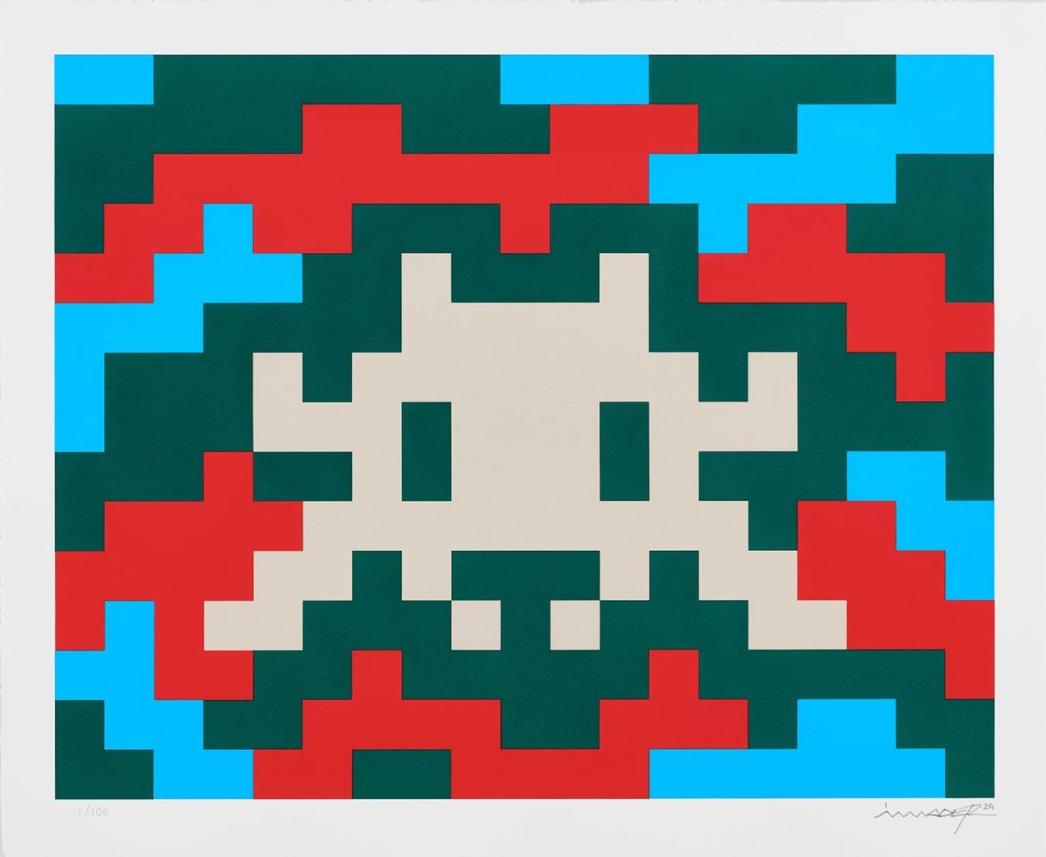 Invader – CAMO M-4C-M2, 2024 – Screen-print