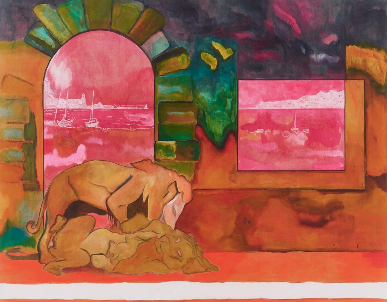 Peter Doig – Lions (Ghost), 2026 – Giclée-Druck