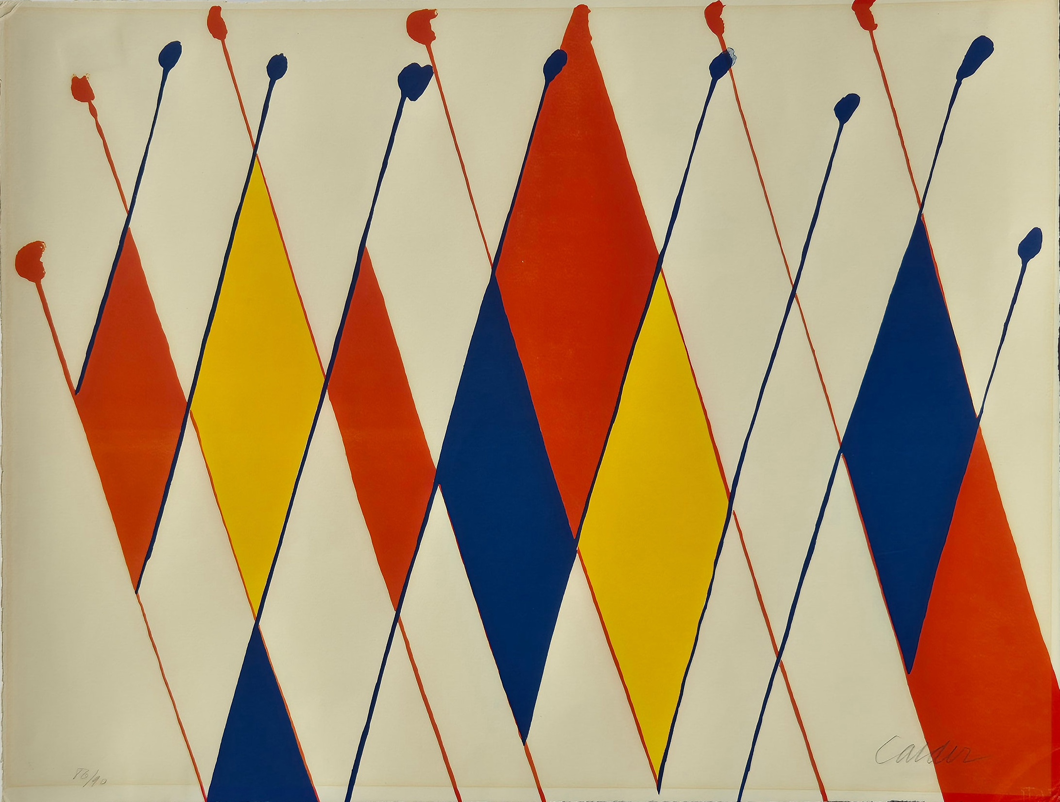 Alexander Calder – Un drôle de poisson, 1965 – Lithografie