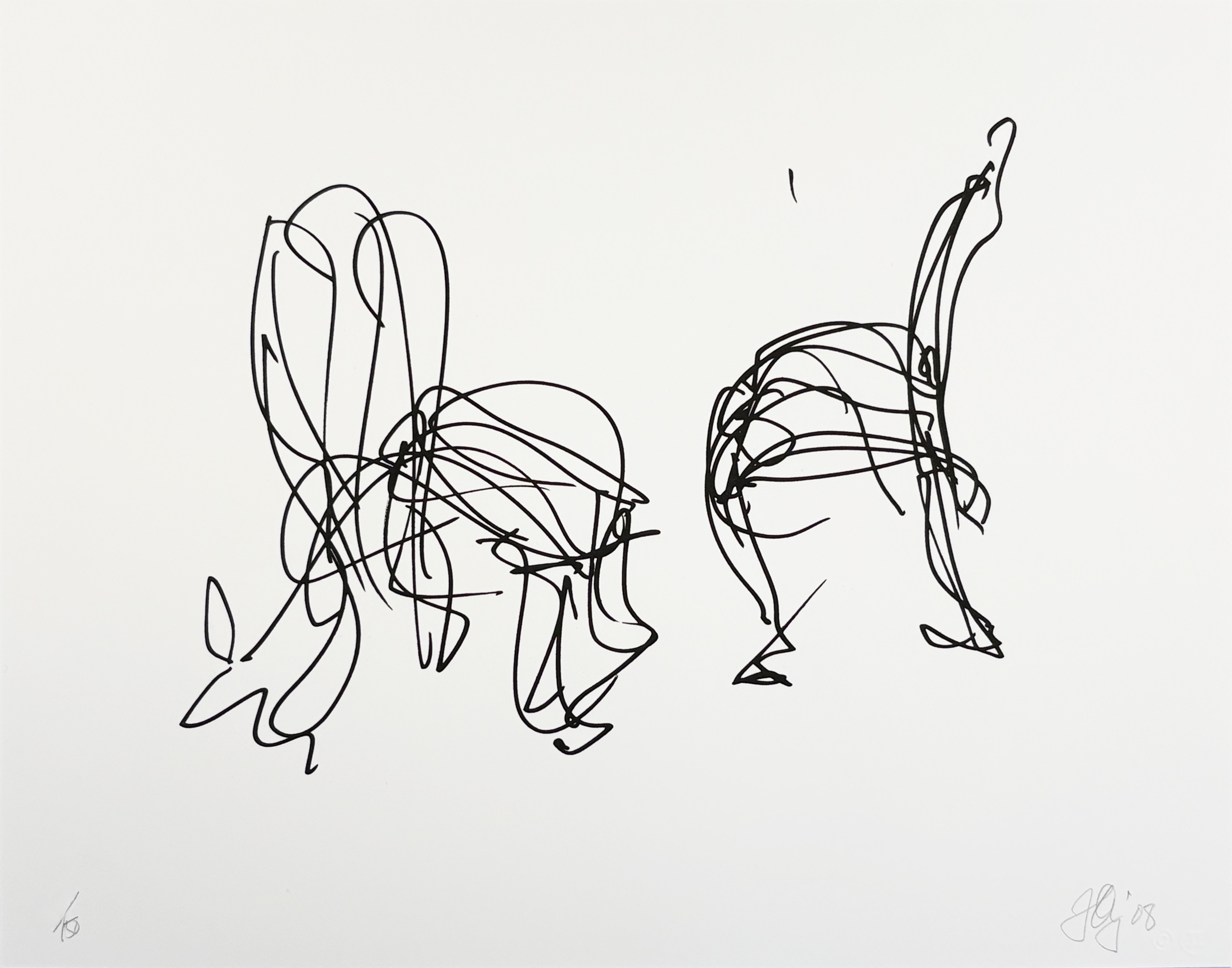 Frank Gehry – Sitonme from the Artist for Obama Portfolio, 2008 – Lithograph