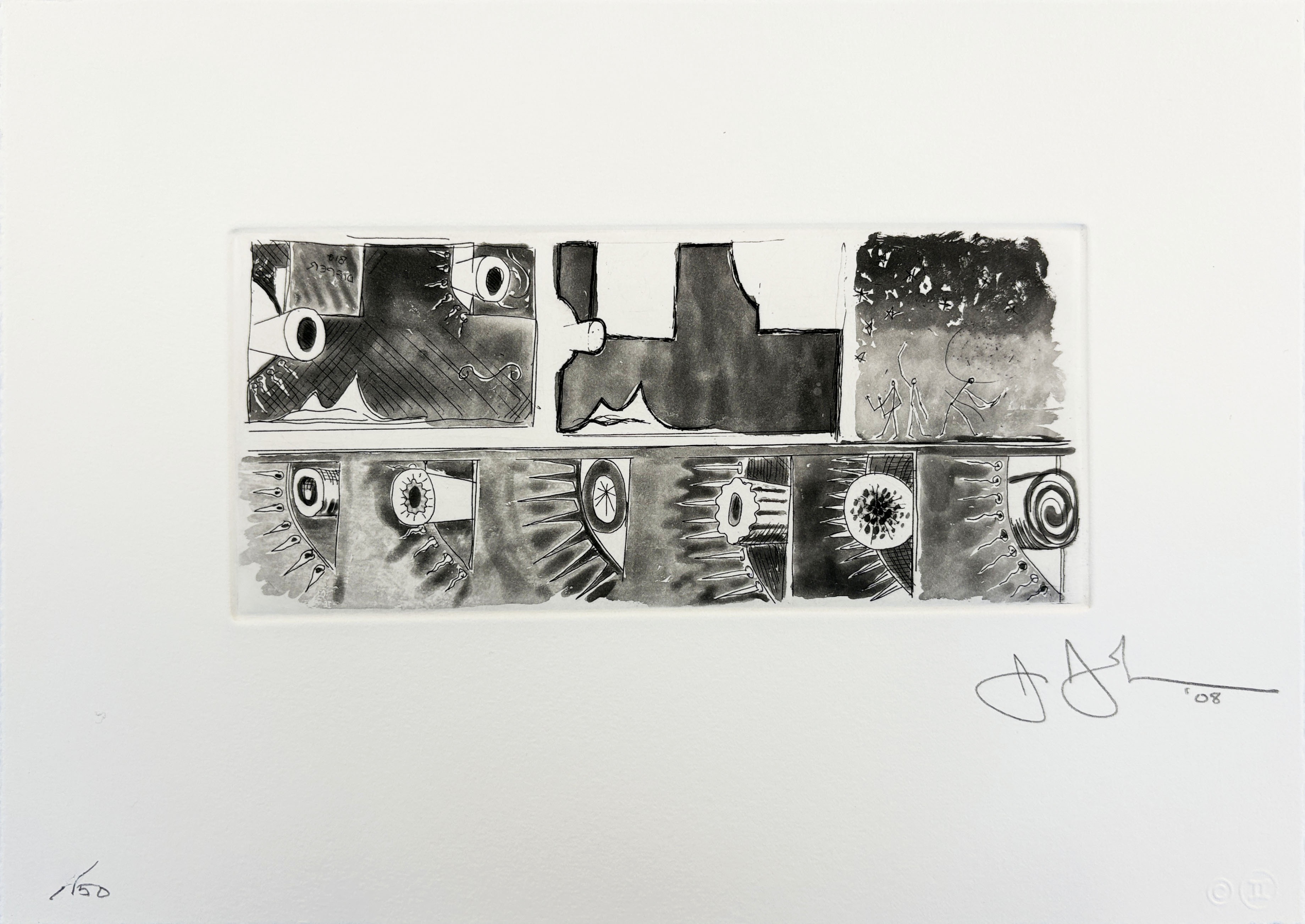 Jasper Johns – Untitled from the Artist for Obama Portfolio, 2008 – Ets en Aquatint