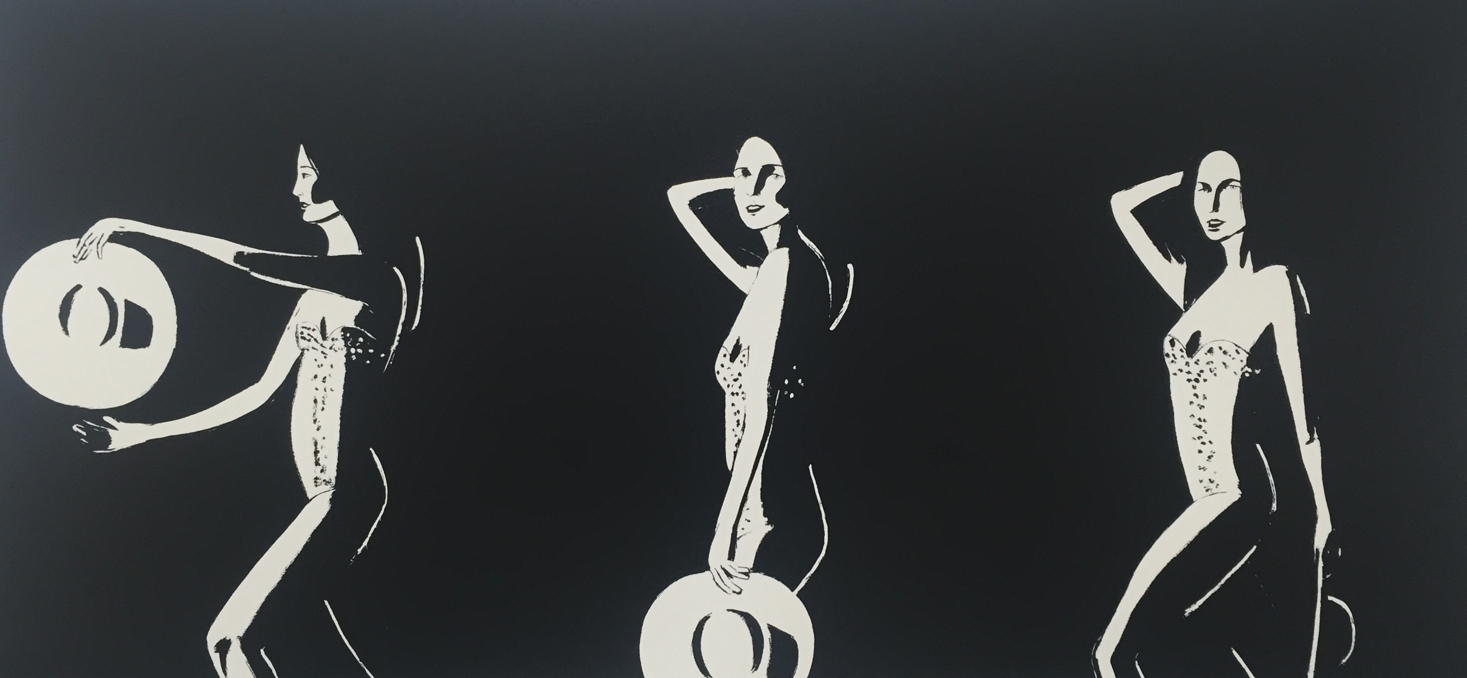 Alex Katz – Ariel (B+W), 2016 – Zeefdruk