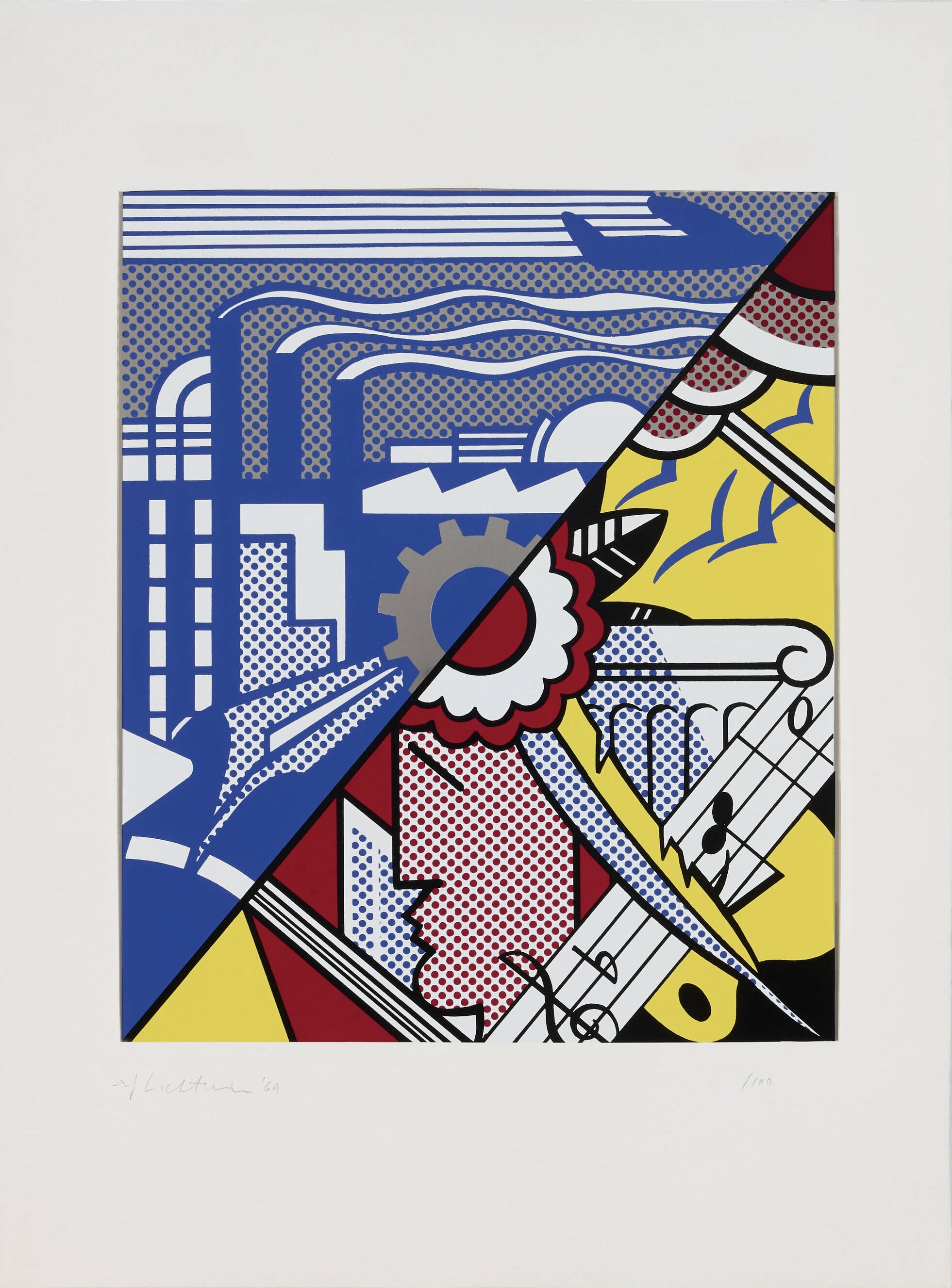 Roy Lichtenstein – Industry and the Arts (I), 1969 – Zeefdruk