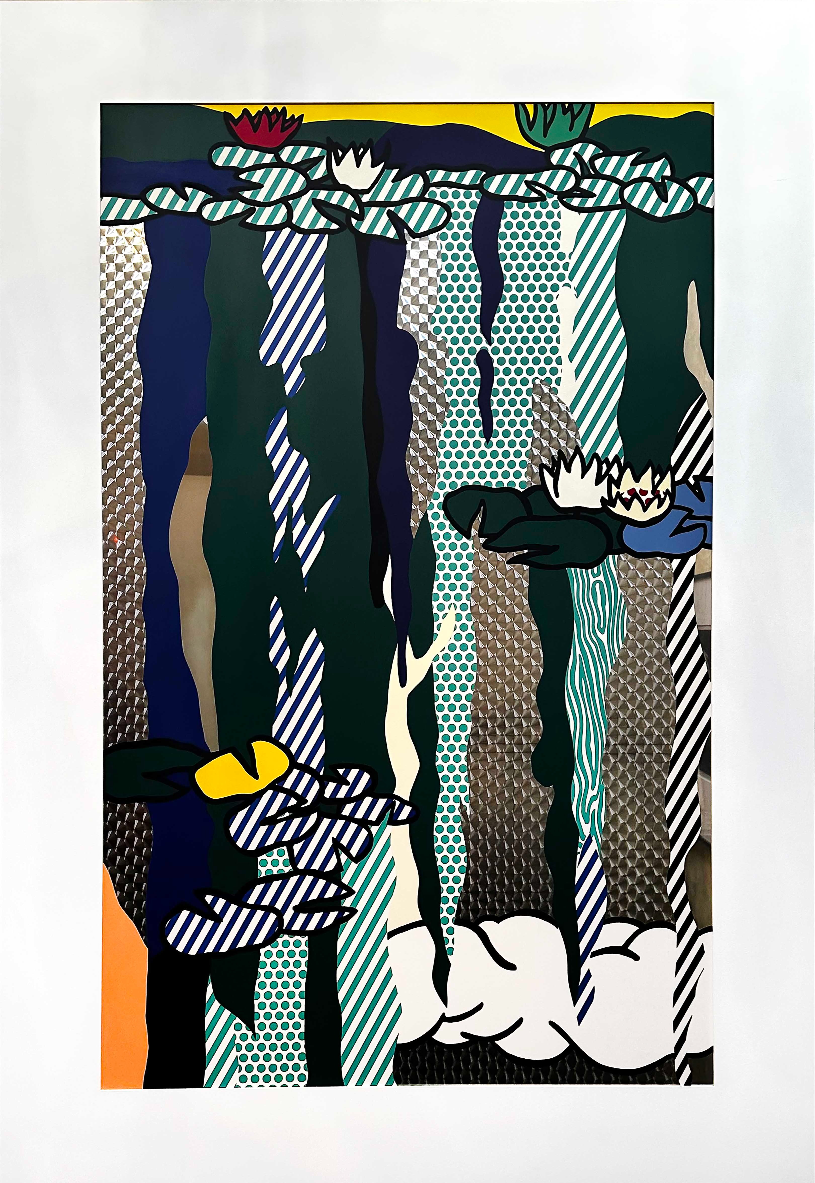 Roy Lichtenstein – Water Lilies with Cloud, 1992 – Screen-print