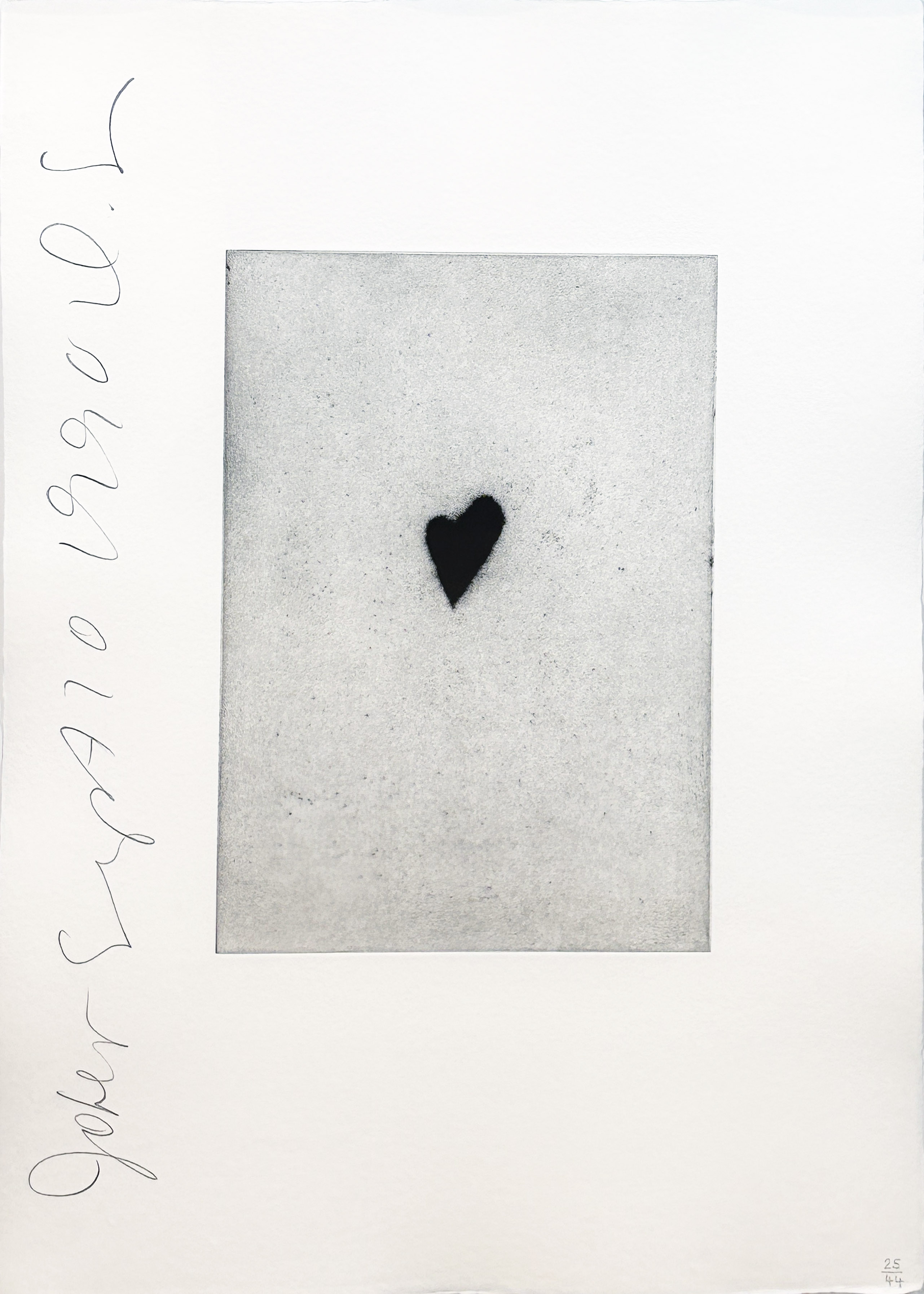 Donald Sultan – Playing Cards (Black Joker), 1990 – Aquatint