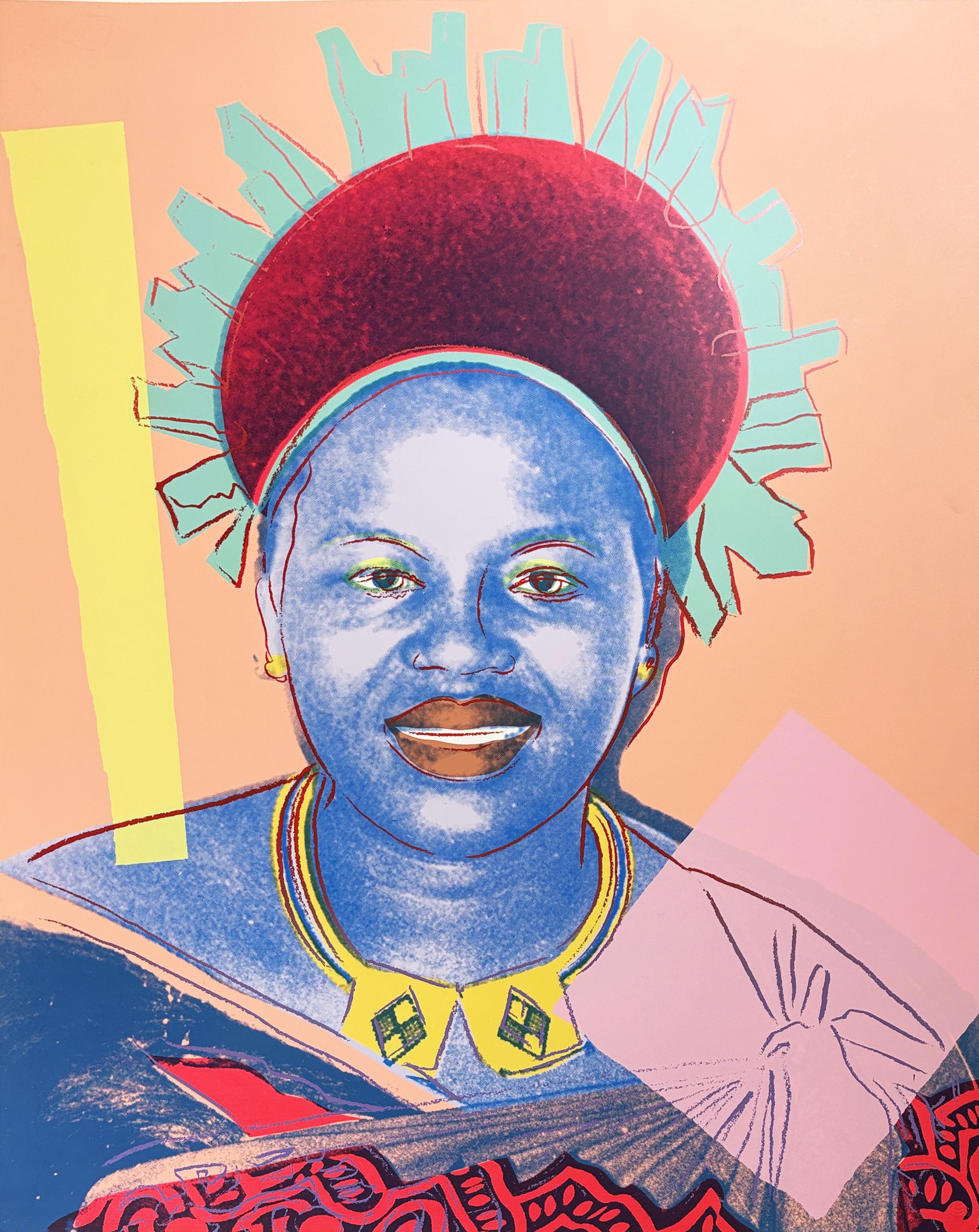 Andy Warhol – Reigning Queens: Queen Ntombi Twala of Swaziland (110.089), 1985 – Zeefdruk