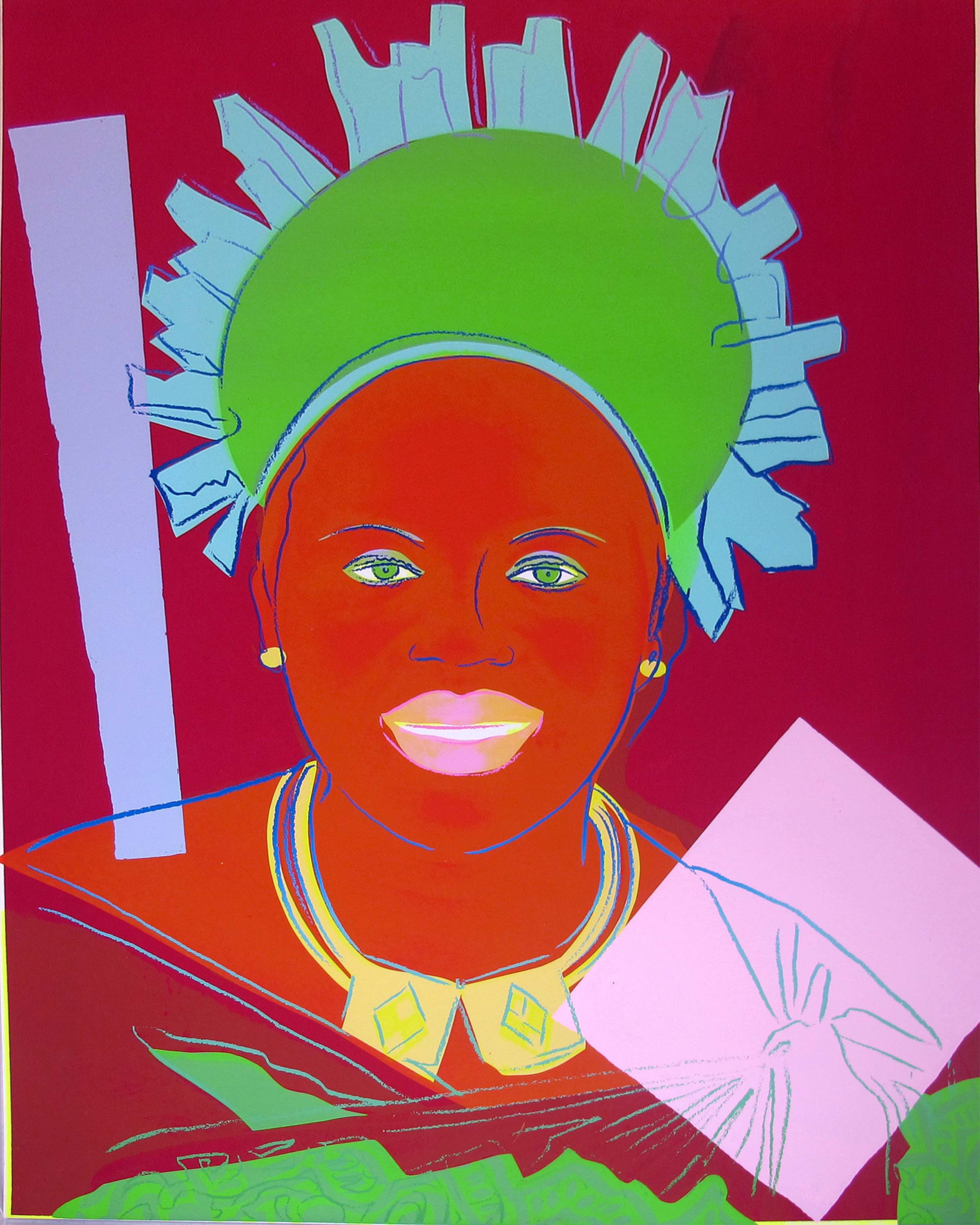 Andy Warhol – Reigning Queens: Queen Ntombi Twala of Swaziland (112.089), 1985 – Zeefdruk