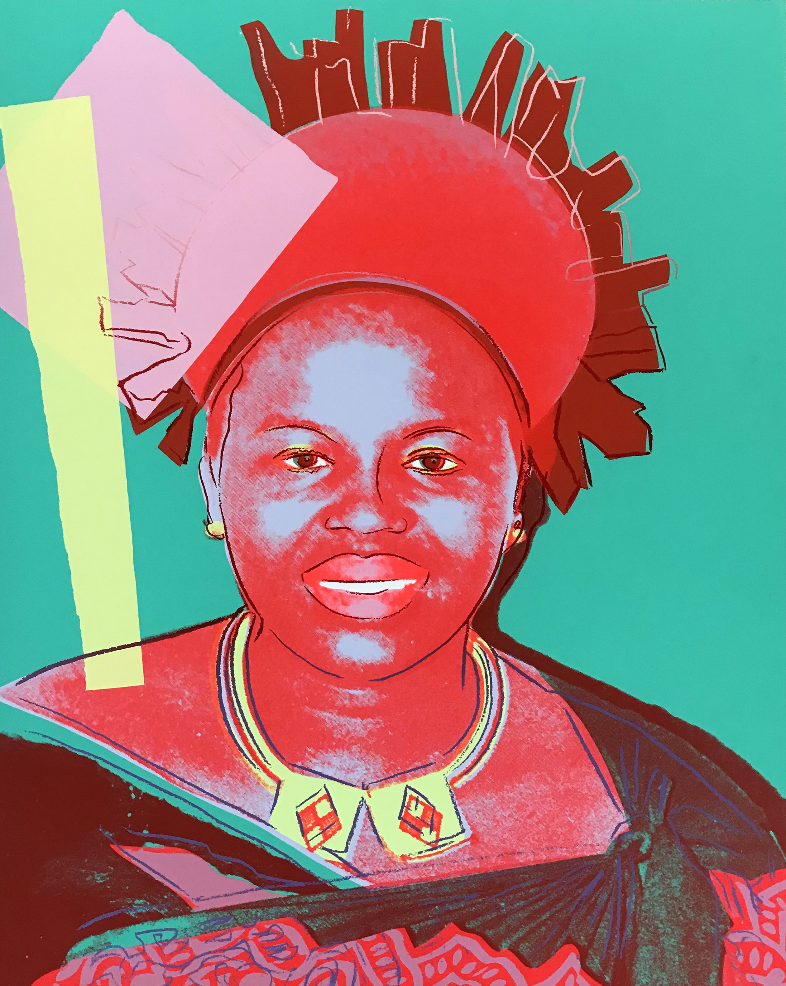 Andy Warhol – Reigning Queens: Queen Ntombi Twala of Swaziland (A395.076), 1985 – Zeefdruk