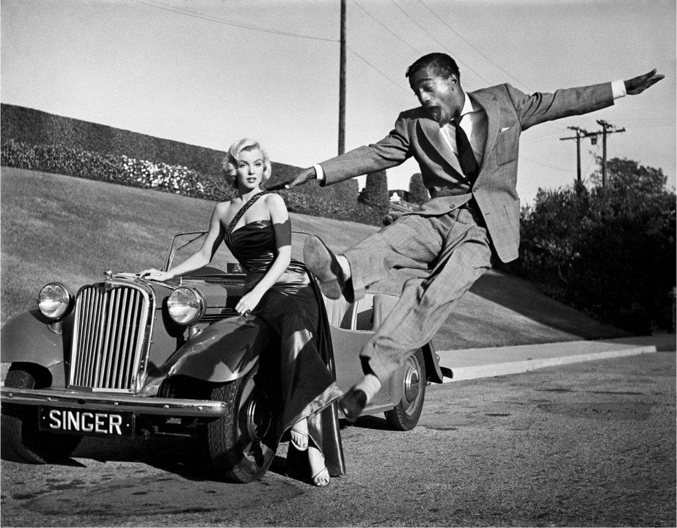 Worth, Frank | Sammy Davis Jr leaps for Marilyn — available on Composition Gallery