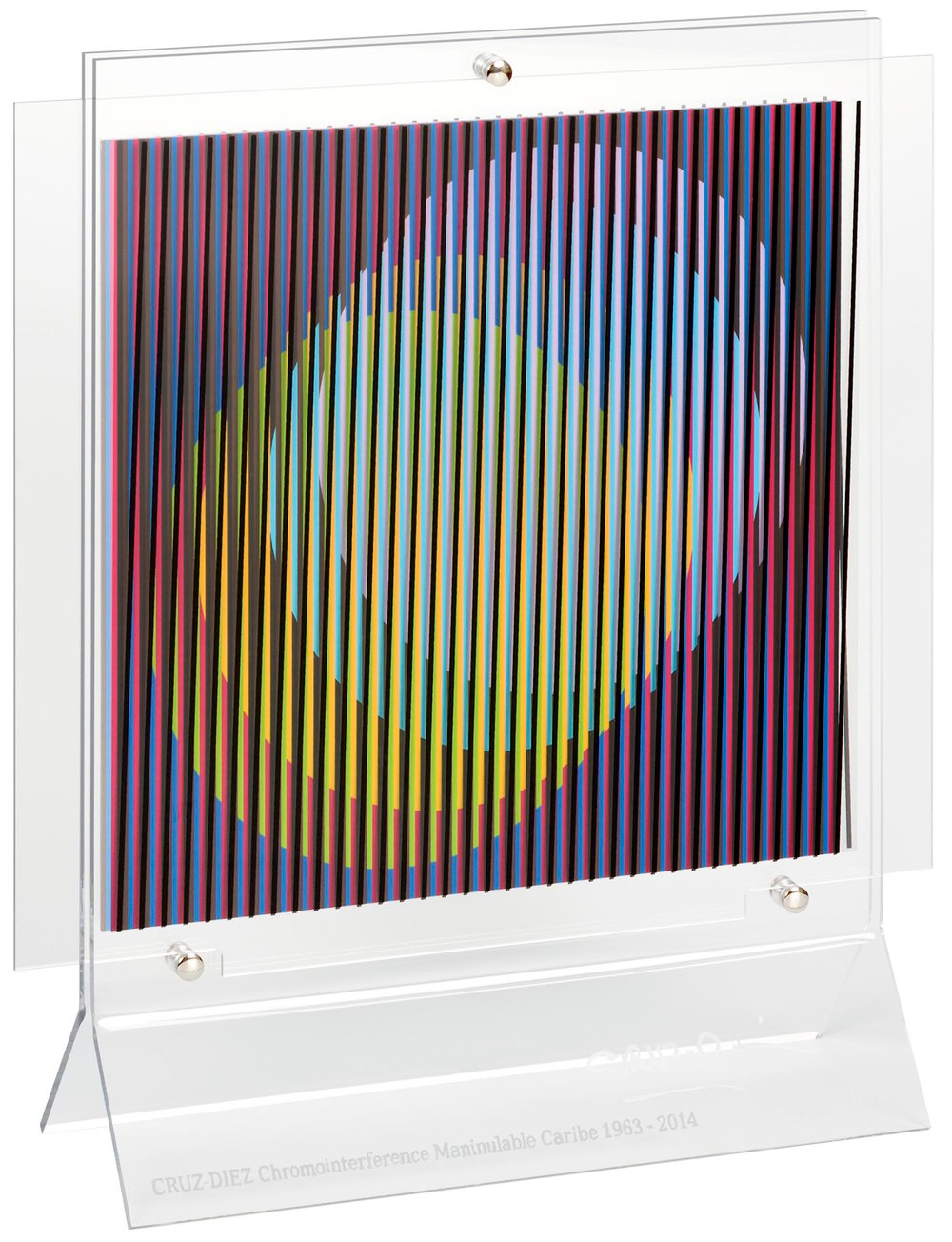 Cruz-Diez, Carlos | Chromointerference Manipulable Caribe, 1965 - 2014 — available on Composition Gallery Cruz-Diez, Carlos | Chromointerference Manipulable Caribe, 1965 - 2014 — available on Composition Gallery