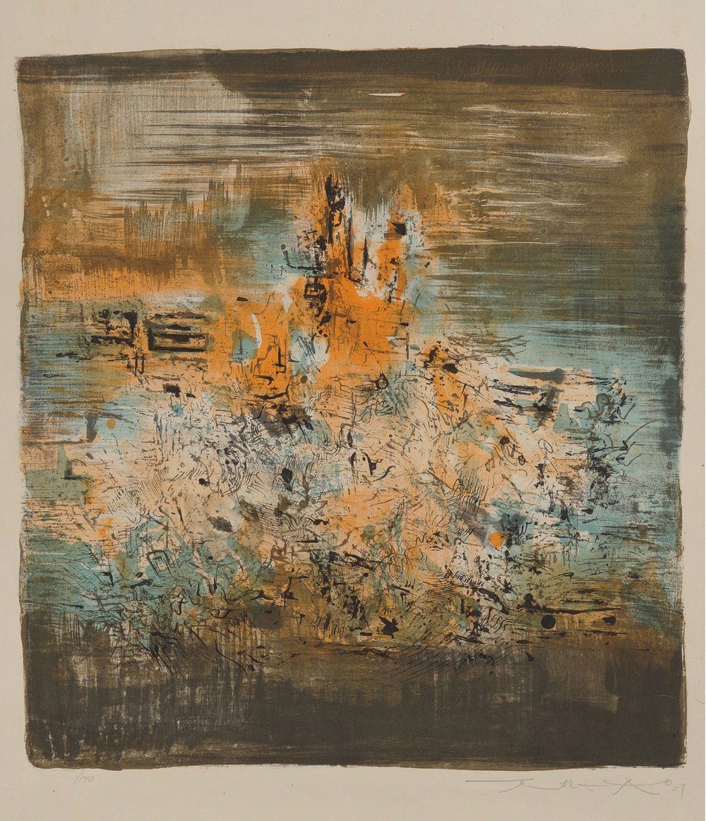 Wou-Ki, Zao | Untitled (A.121), 1959 — available on Composition Gallery
